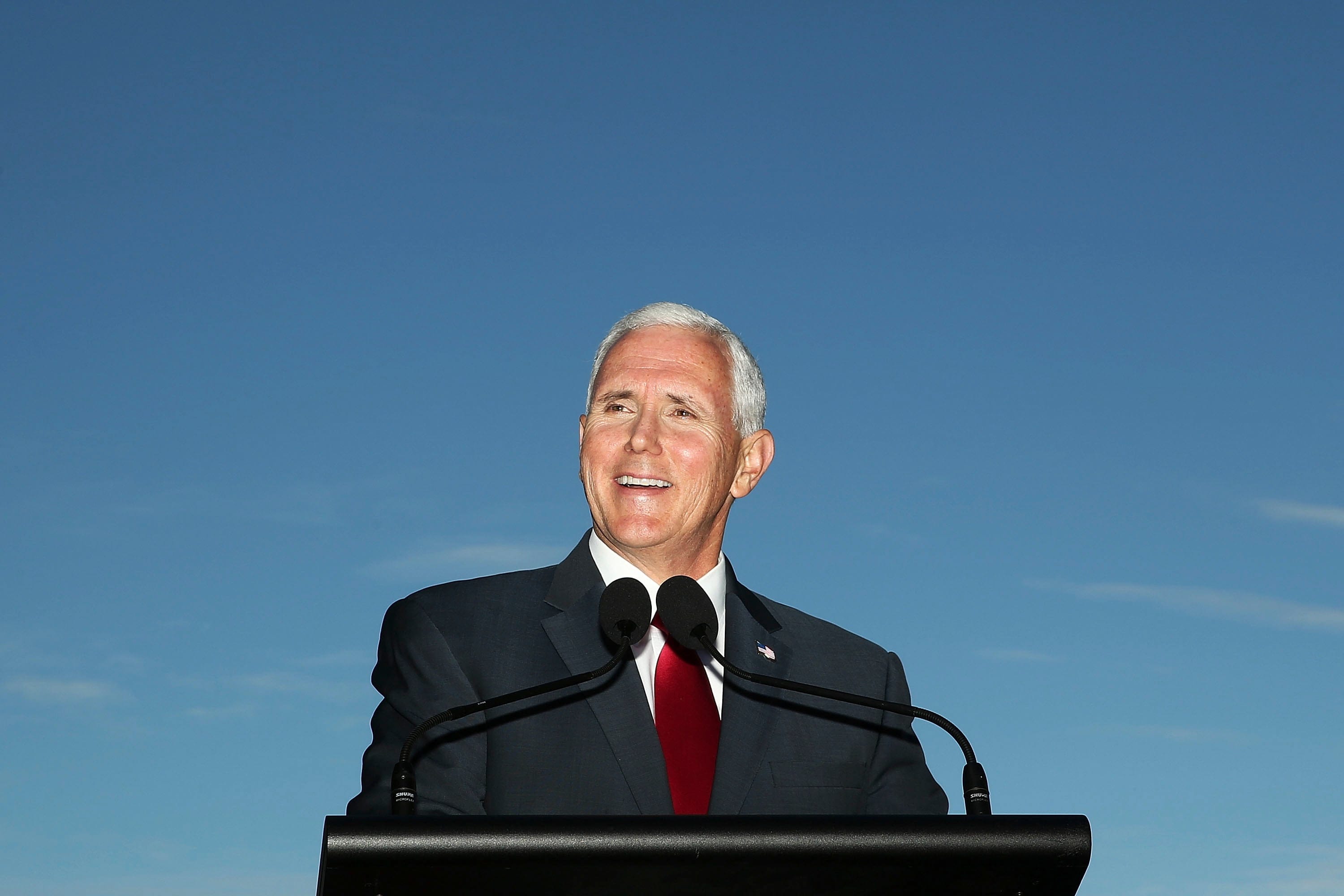 U.S. Vice President Mike Pence on April 22, 2017, in Sydney, Australia.  (Brendon Thorne/Getty Images)