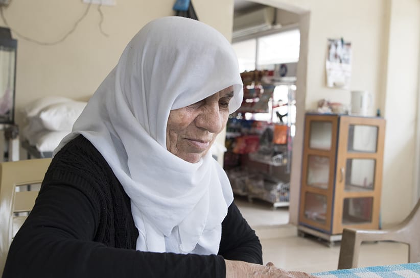 Amina Abdulwahab has lost three sons and her family farm to the Syrian war. After 7 years, she believes she will never go home. (Adnan R. Khan)