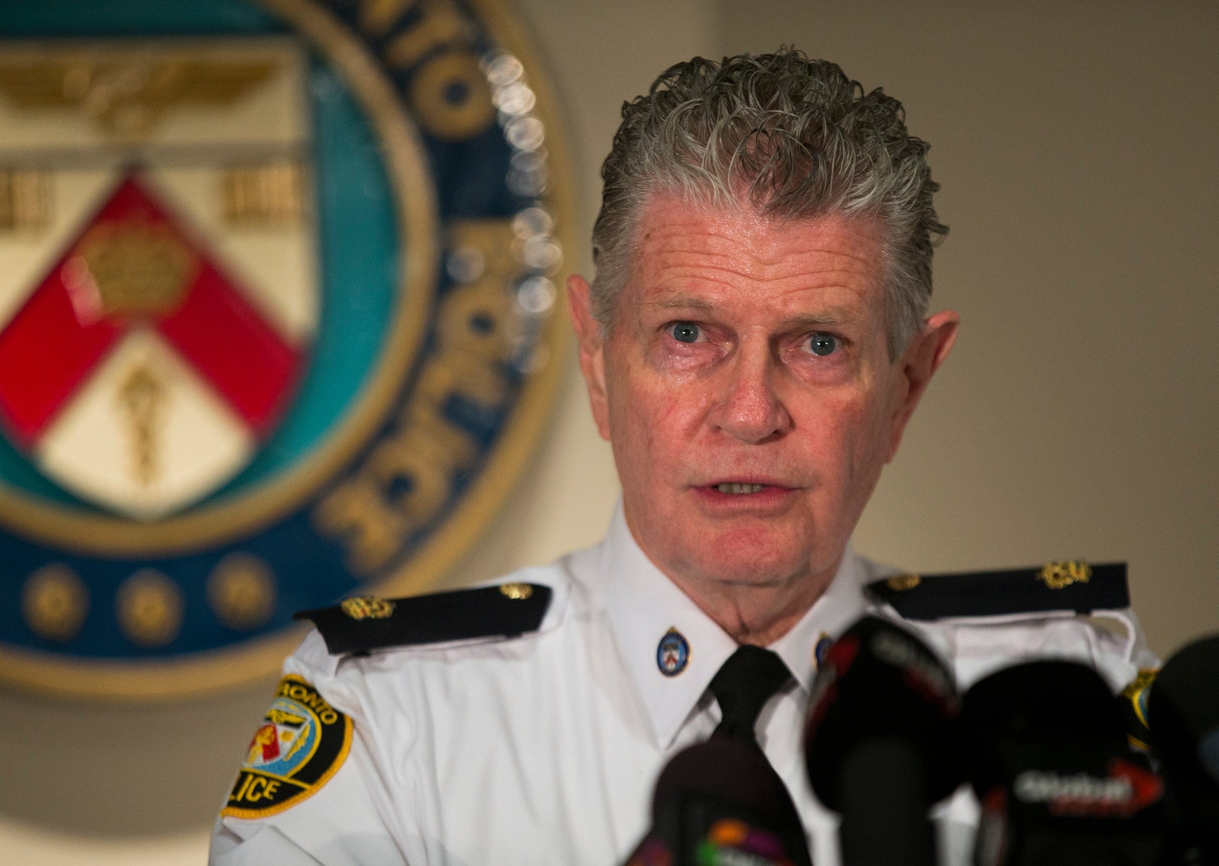 TORONTO, ON - FEBRUARY 19: Superintendent Ron Taverner updated the media on the investigation into murder of 15-year-old Jarvis Montaque at 23 Division. Montaque was shot by a single bullet on February 17.  Feb. 19, 2013 BERNARD WEIL/TORONTO STAR        (Bernard Weil/Toronto Star via Getty Images)