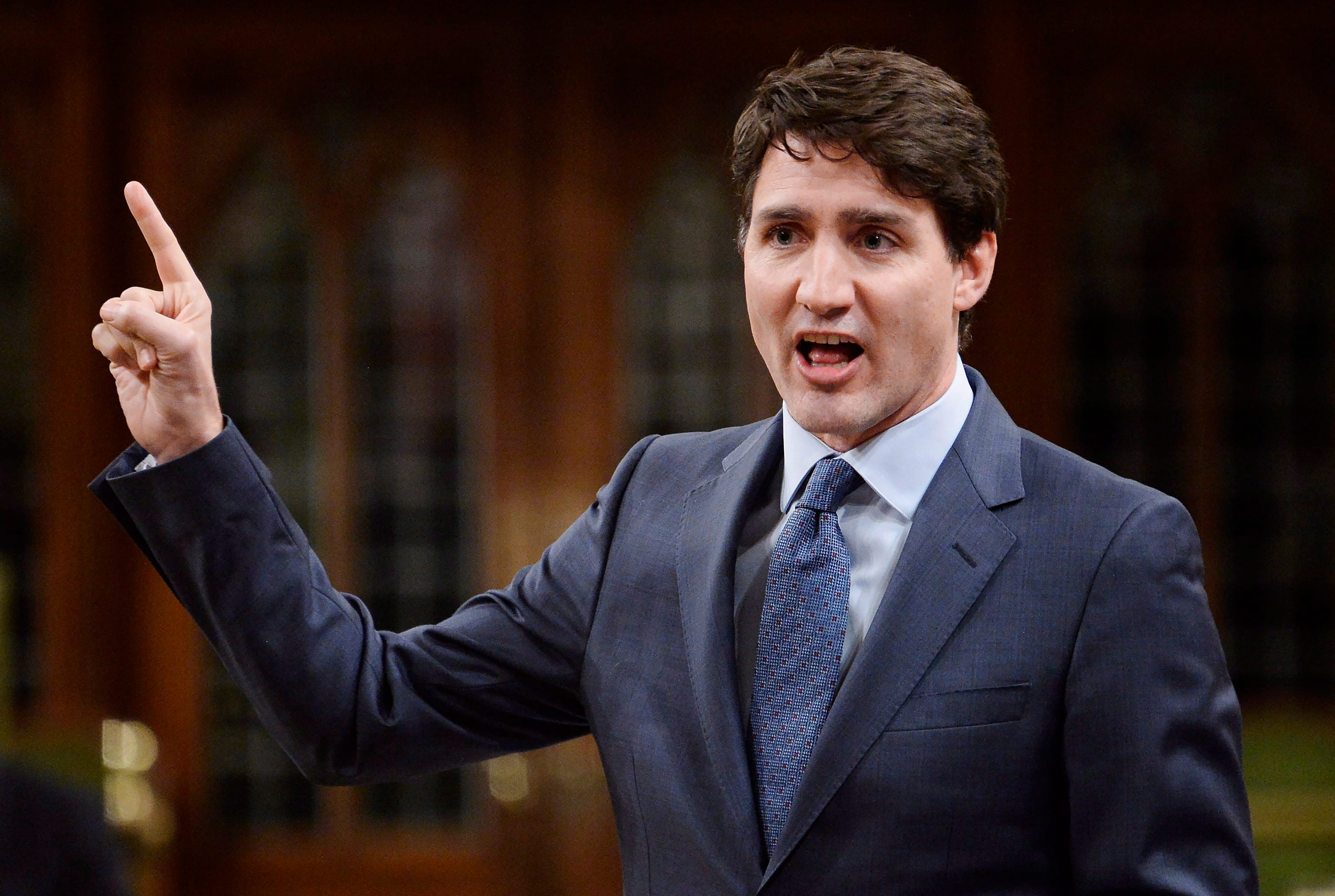 Prime Minister Justin Trudeau rises during question period in the House of Commons on Parliament Hill in Ottawa on Tuesday, Dec.4, 2018. THE CANADIAN PRESS/Adrian Wyld