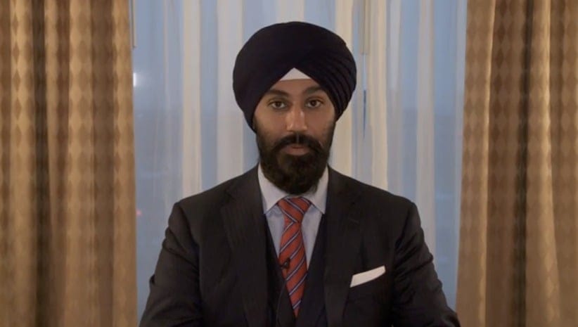 (A Screen grab from Raj Grewal's Facebook video)