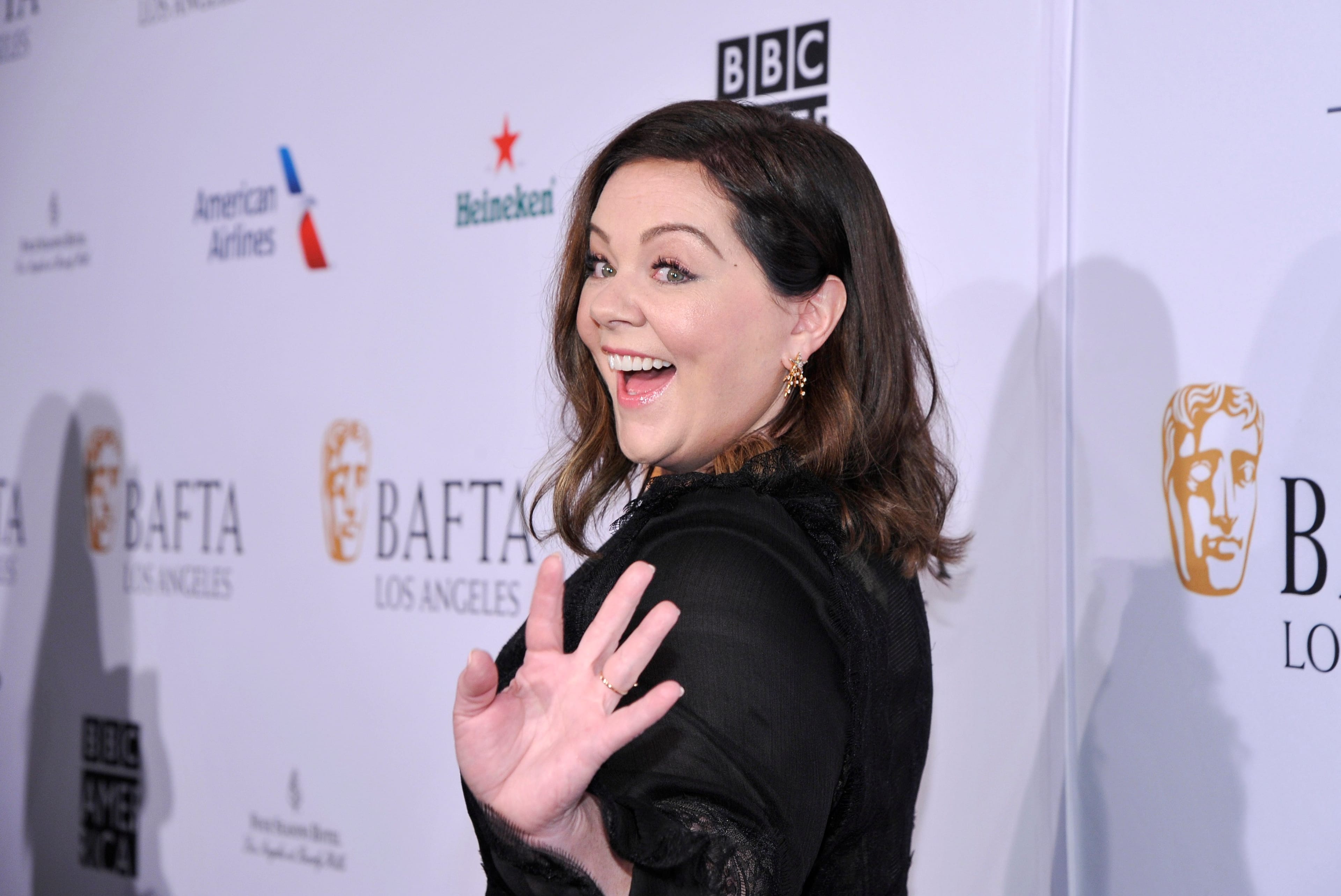 Melissa McCarthy arrives to the BAFTA Tea Party at The Four Seasons Hotel Los Angeles at Beverly Hills on January 05, 2019 in Beverly Hills, California. (Photo by John Sciulli/Getty Images for BAFTA Los Angeles )