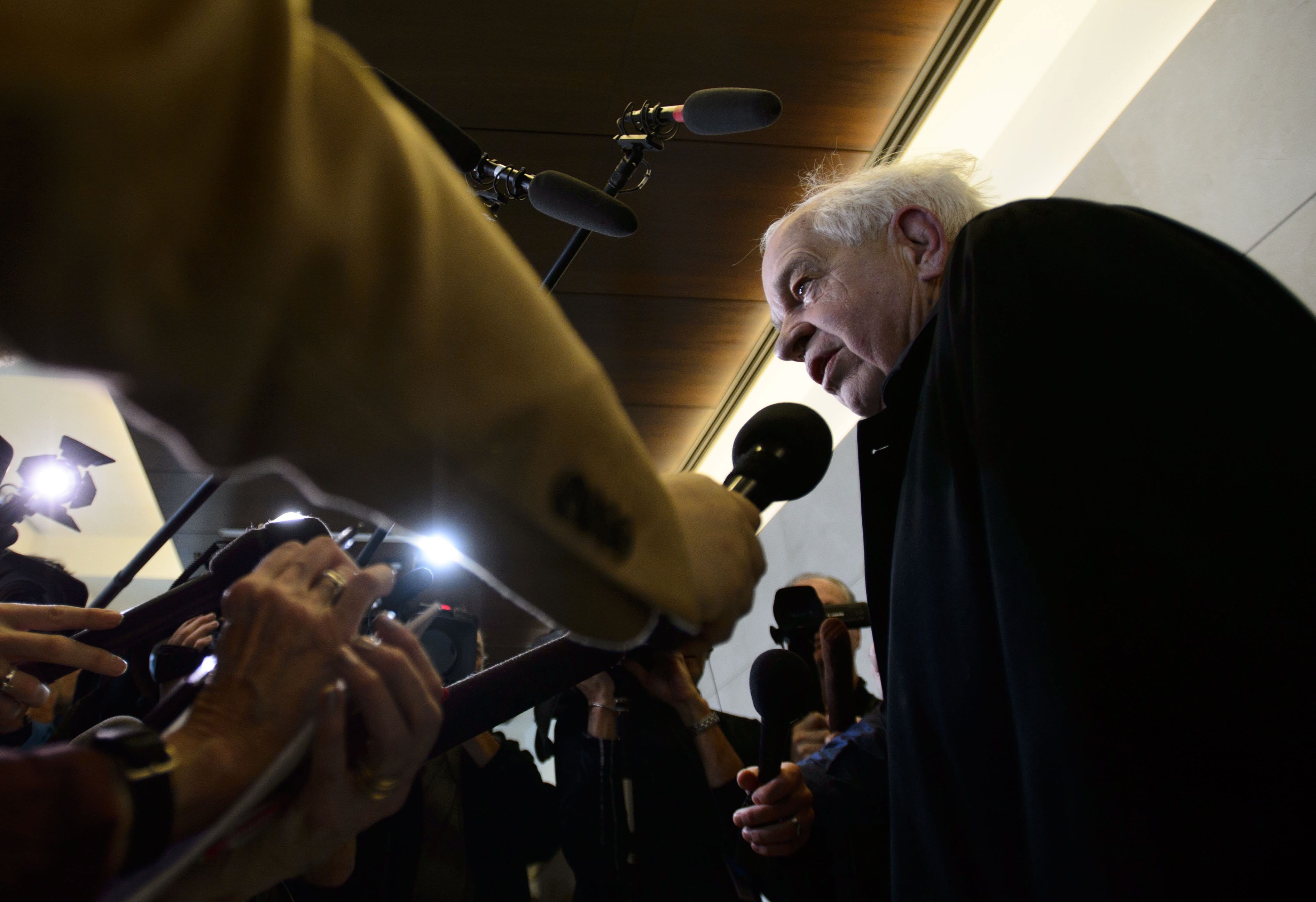 Canada's ambassador to China, John McCallum, arrives to brief members of the Foreign Affairs committee regarding China in Ottawa on Friday, Jan. 18, 2019. THE CANADIAN PRESS/Sean Kilpatrick