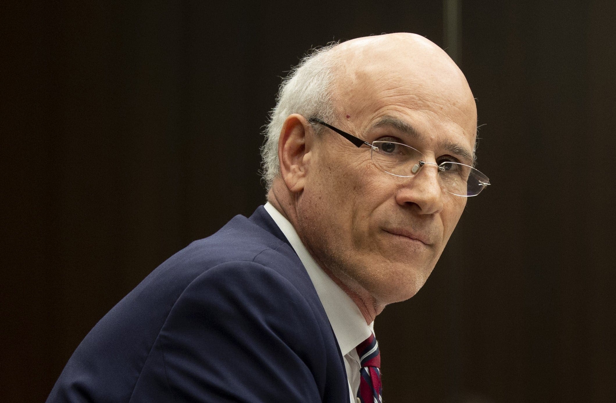 Clerk of the Privy Council Michael Wernick waits to appear before the Justice Committee meeting in Ottawa on Thursday, Feb. 21, 2019. (THE CANADIAN PRESS/Adrian Wyld)
