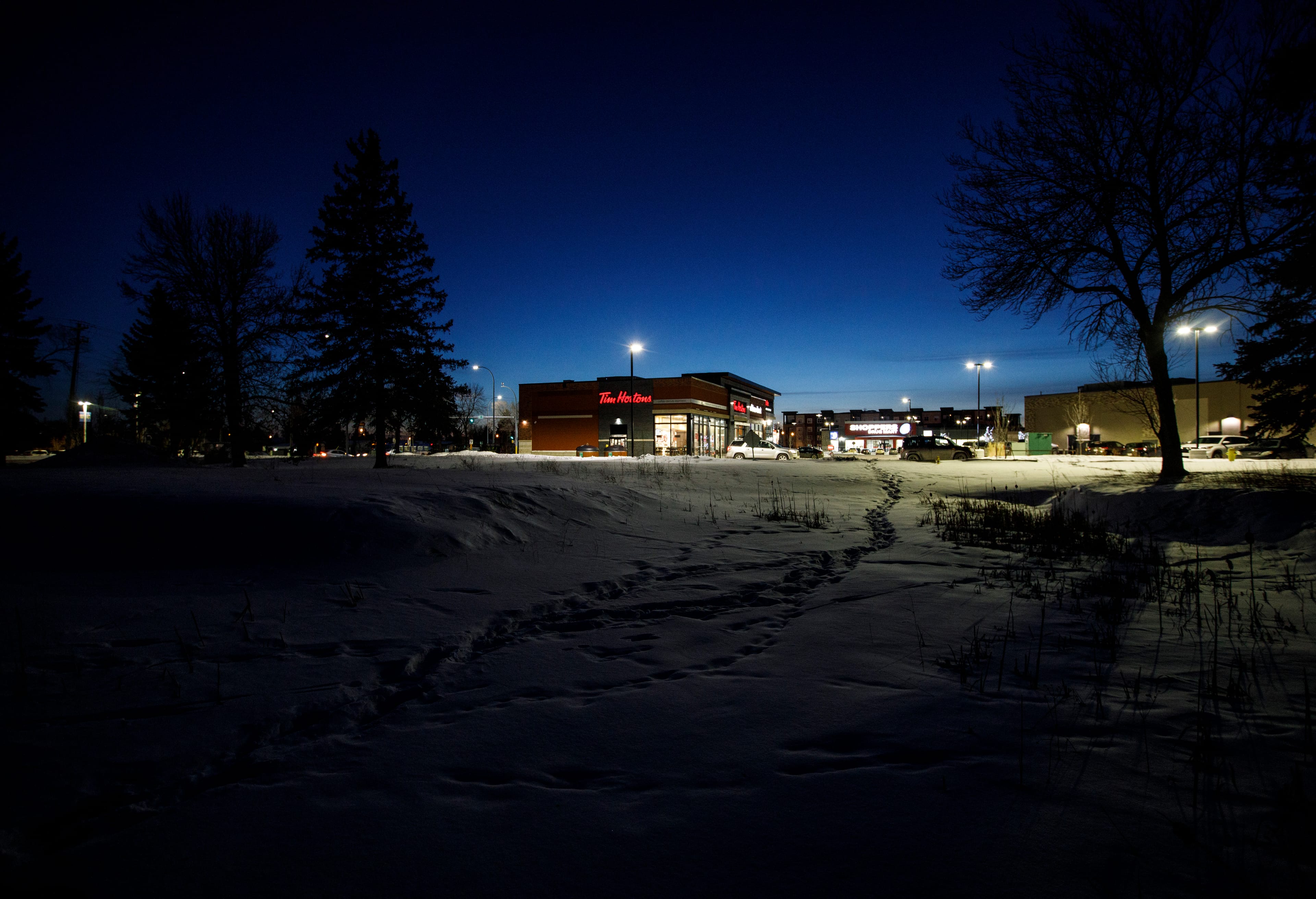 Sobeys' empty lot in the neighbourhood of Griesbach, a neighbourhood in Edmonton. (Photo by Jason Franson)