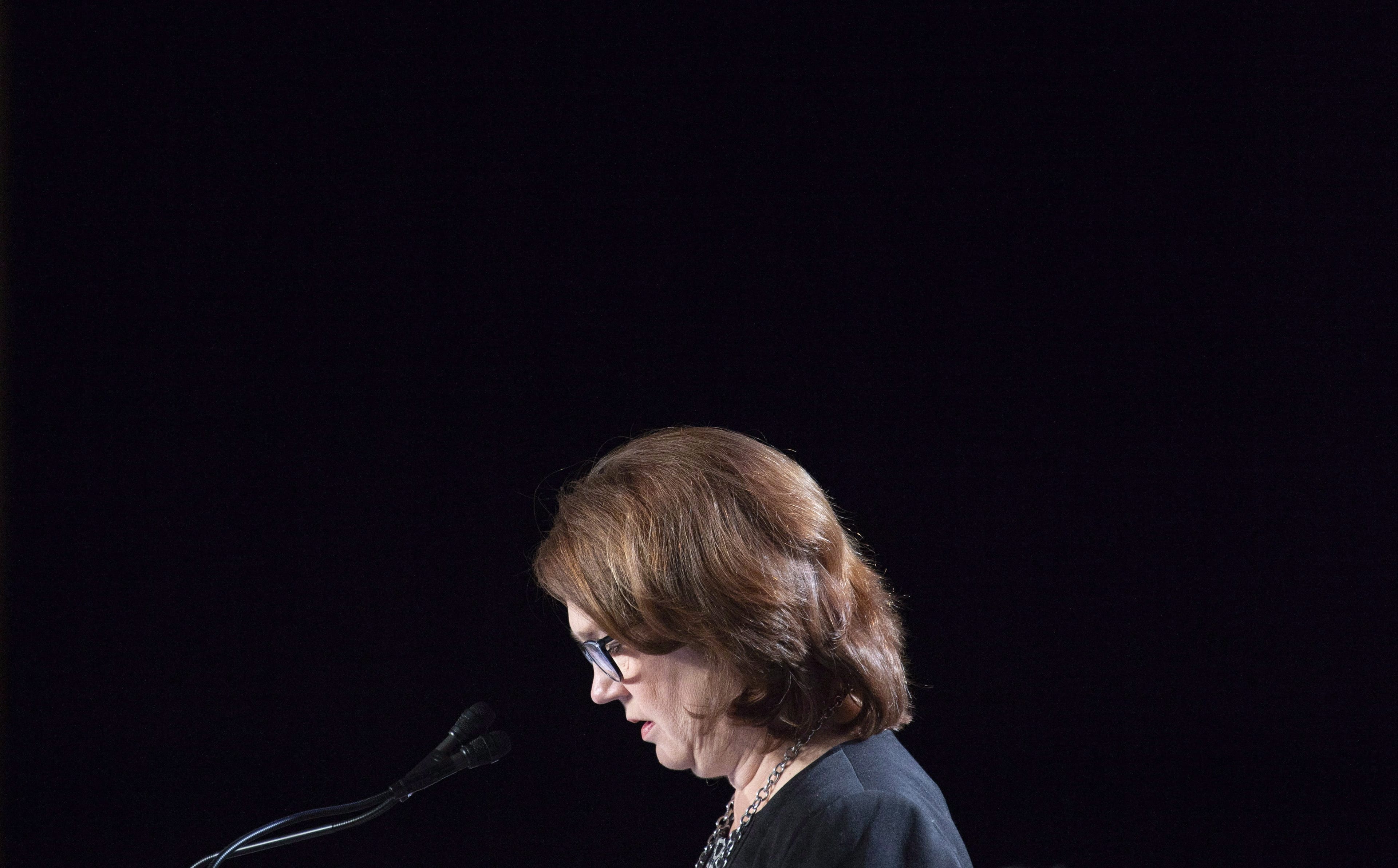 Philpott speaks at the Assembly of First Nations Special Chiefs meeting in Ottawa on Wednesday, Dec. 5, 2018. (THE CANADIAN PRESS/Adrian Wyld)