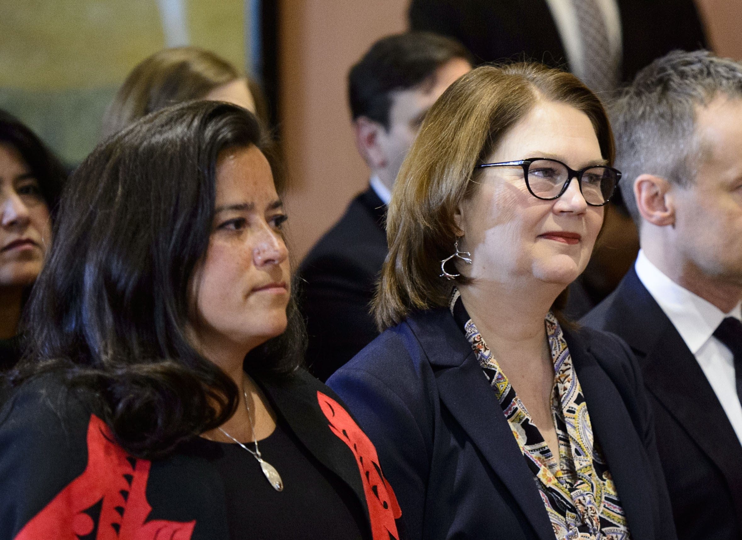 Philpott, right, with Jody Wilson-Raybould at Rideau Hall on the day of the cabinet shuiffle last month (THE CANADIAN PRESS/Sean Kilpatrick)