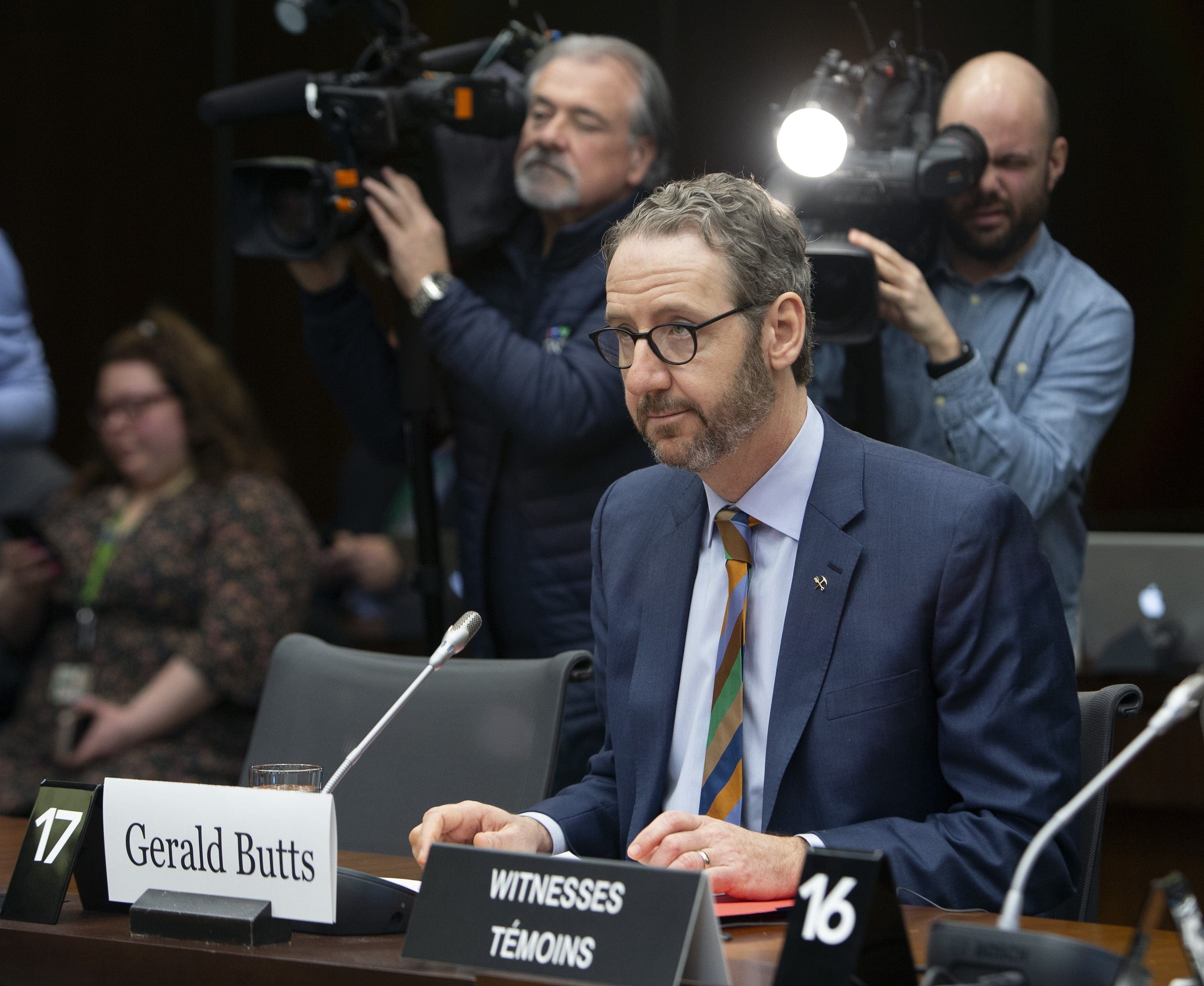 Butts appears on Wednesday before the Standing Committee on Justice and Human Rights regarding the SNC Lavalin Affair (Fred Chartrand/CP)