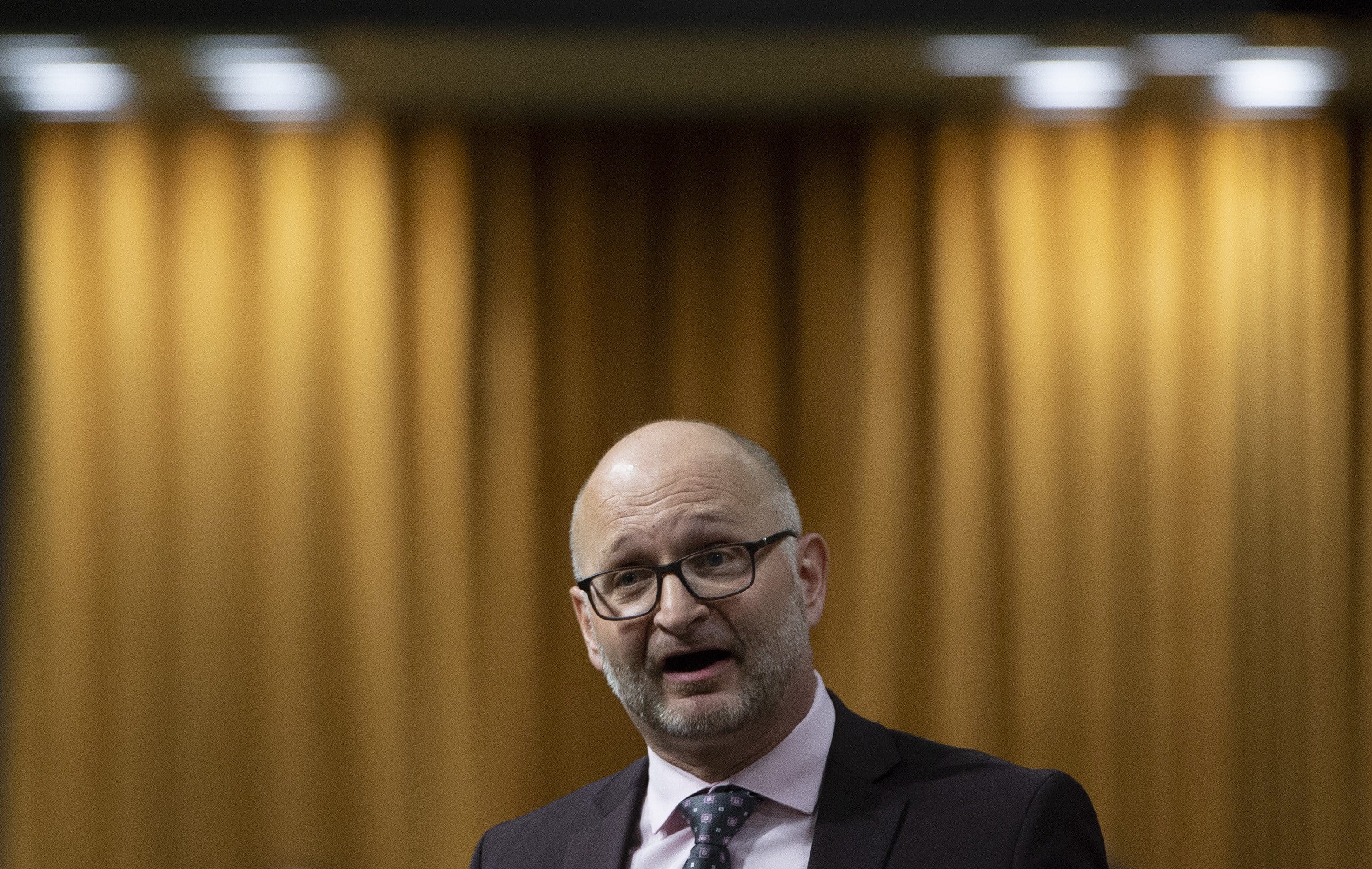 Minister of Justice and Attorney General of Canada David Lametti responds to a question during Question Period in the House of Commons Thursday February 21, 2019 in Ottawa. THE CANADIAN PRESS/Adrian Wyld