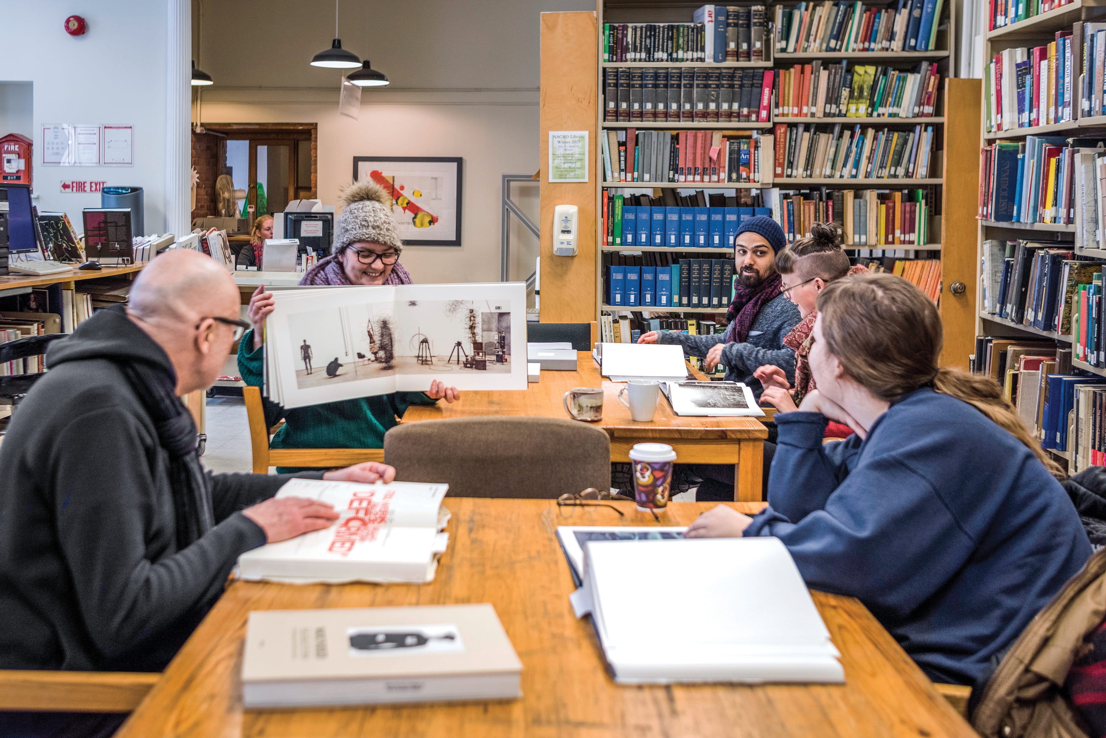 NSCAD students in lecture