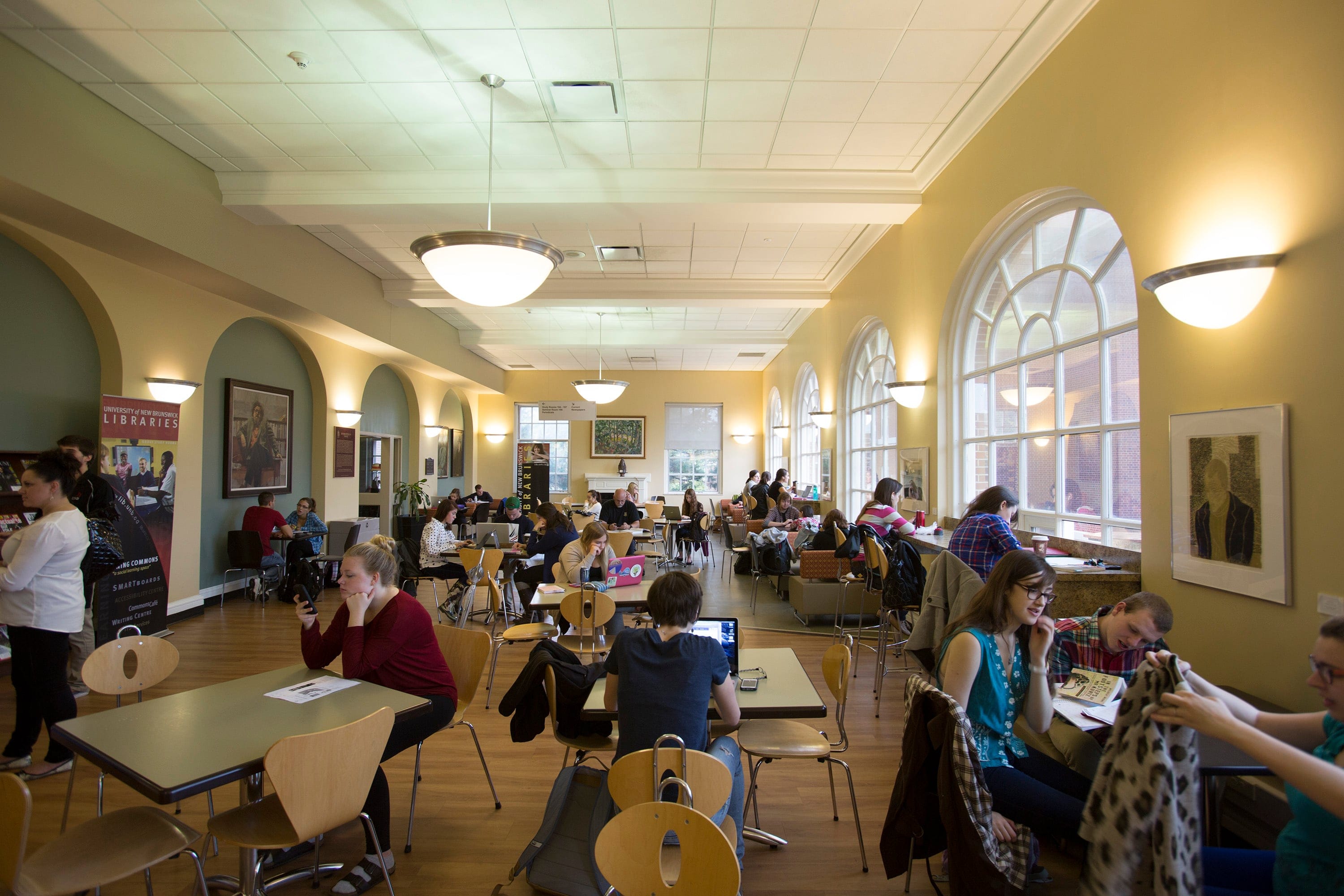 University of New Brunswick students in a lecture hall