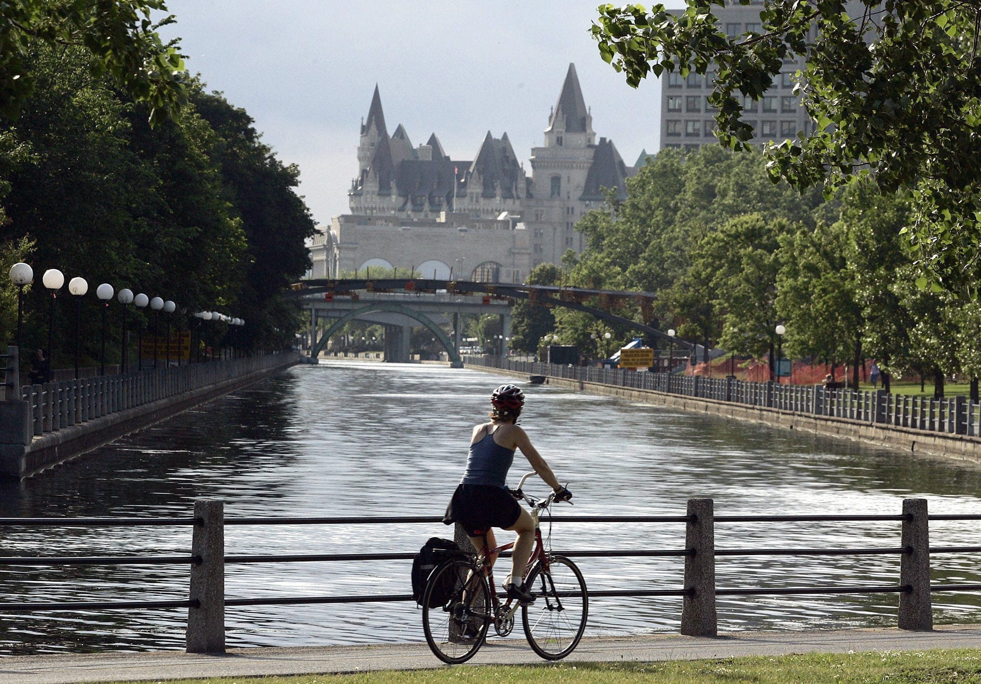 A view of the Chateau Laurier from the Rideau Canal as it flows into the Ottawa River (CP PICTURE ARCHIVE/Fred Chartrand)