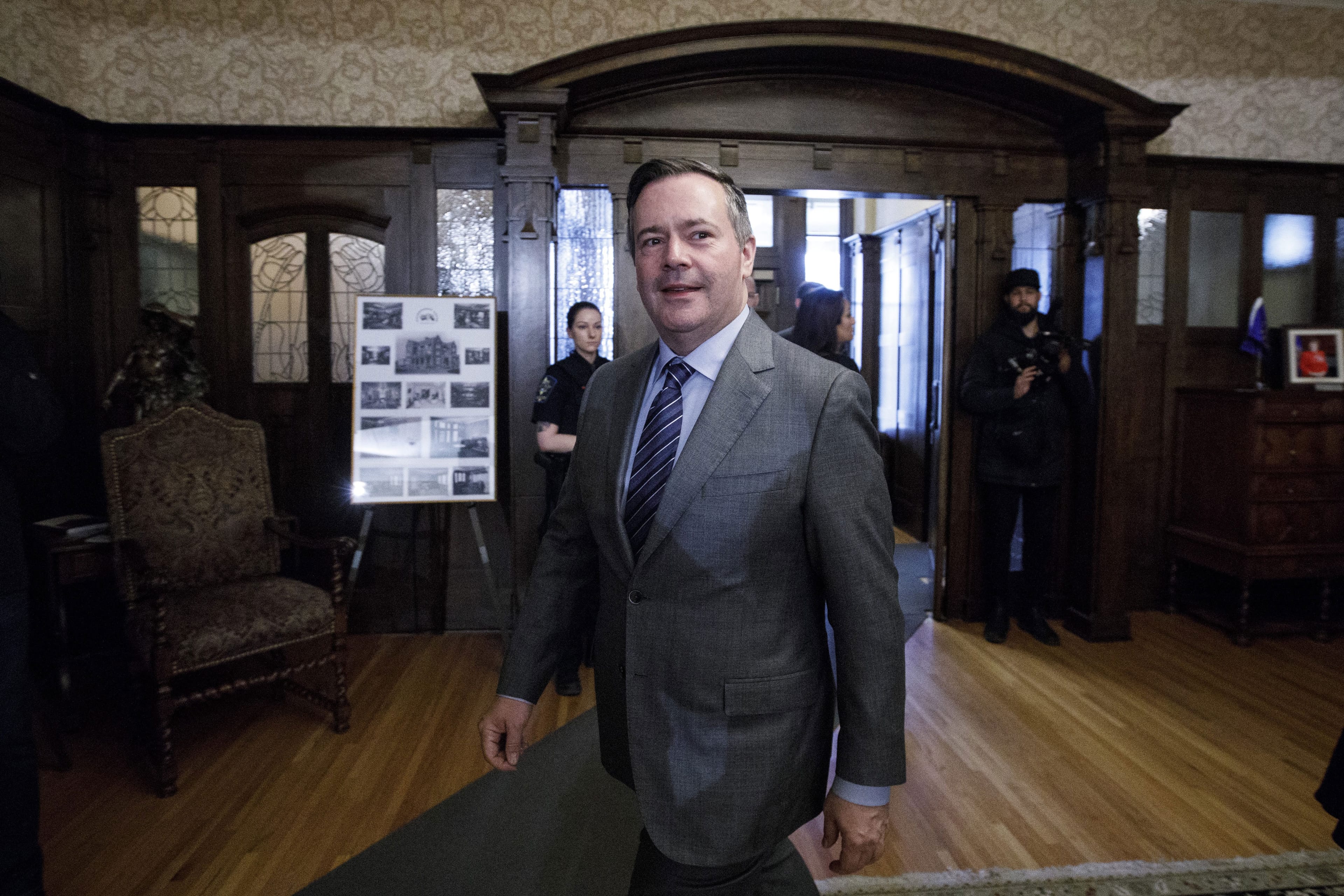 Kenney is crafting a mythology that borrows from the legacies of both Lougheed and Klein (Jason Franson/CP)