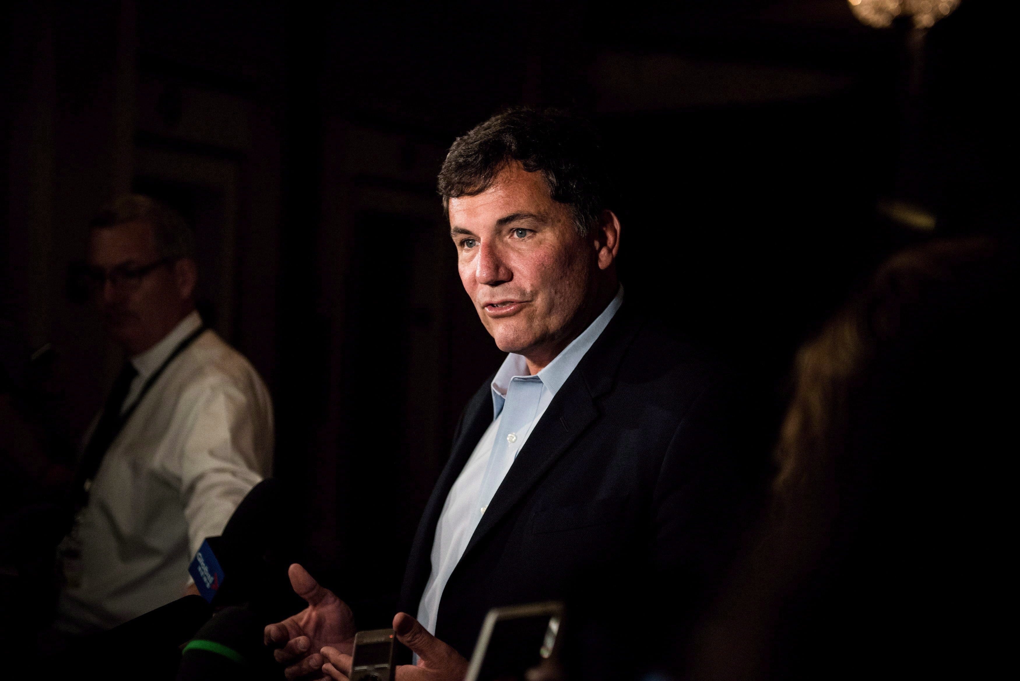 Intergovernmental Affairs Minister Dominic LeBlanc addresses the media in Saskatoon, Sask., on September 12, 2018. Prime Minister Justin Trudeau is defending the system for appointing federal judges after revelations several newly named justices in New Brunswick have personal connections to Liberal cabinet minister Dominic LeBlanc. (Matt Smith/CP)