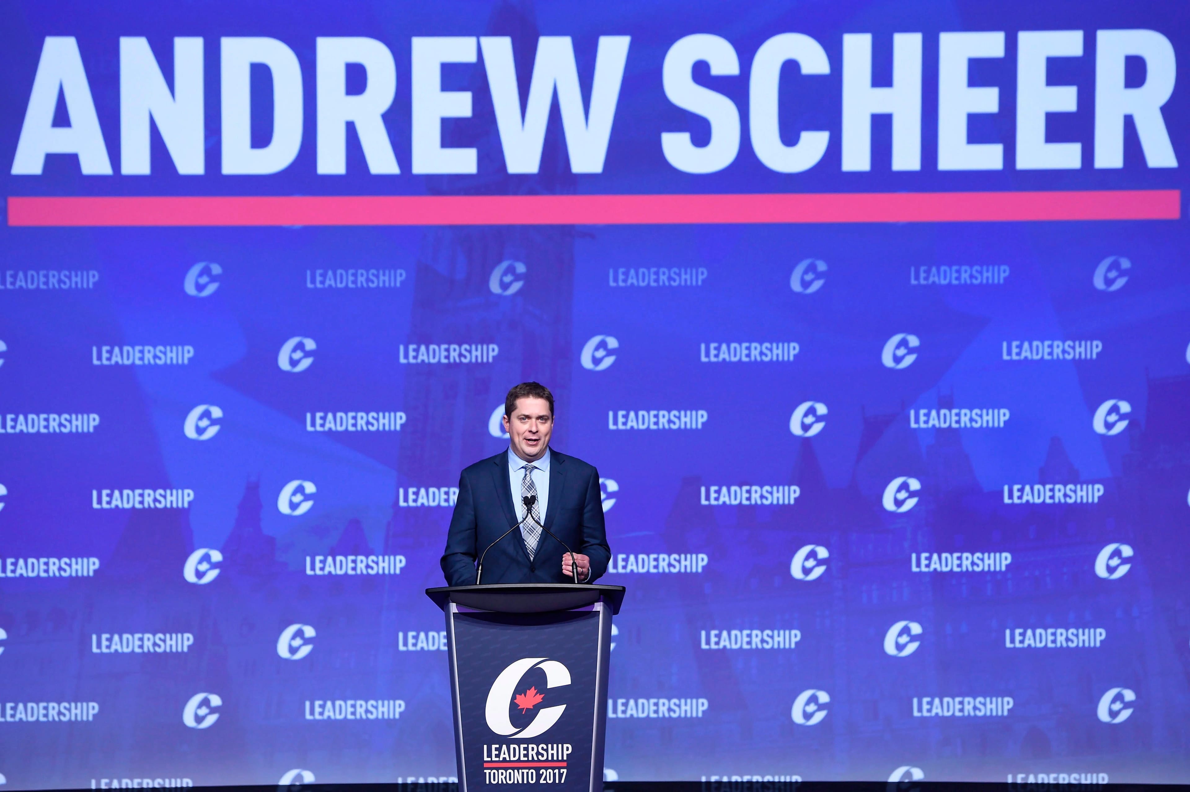 During the 2017 Conservative leadership contest, Scheer expressed his past support for pro-life legislation (Nathan Denette/CP)