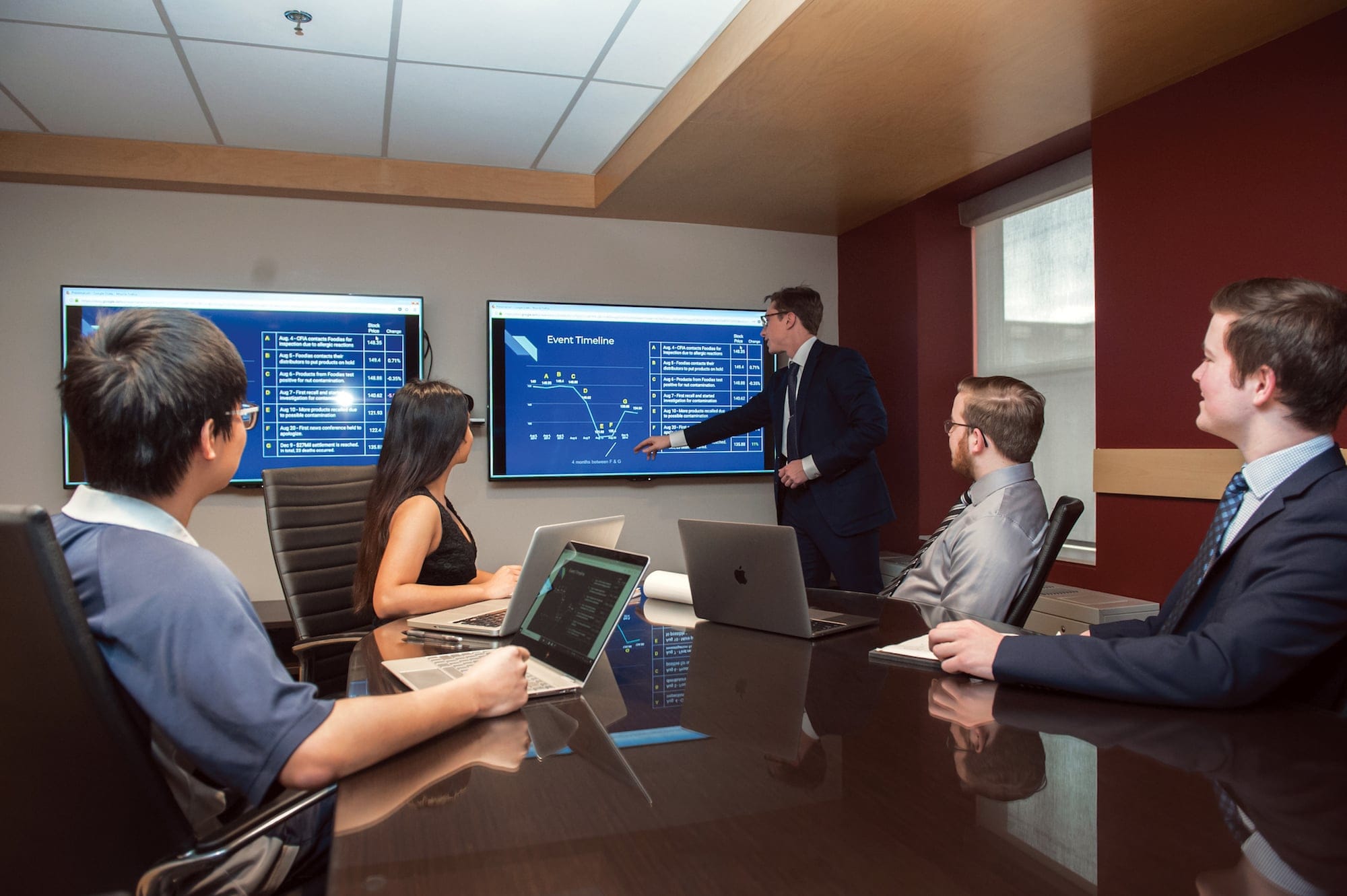 EMBA students in class. (Mike Needham/UPEI)