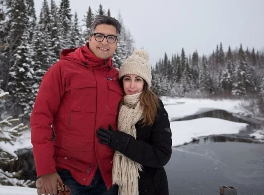 Newlyweds Arvin Morattab and Aida Farzaneh. (Courtesy of Armin Morattab)