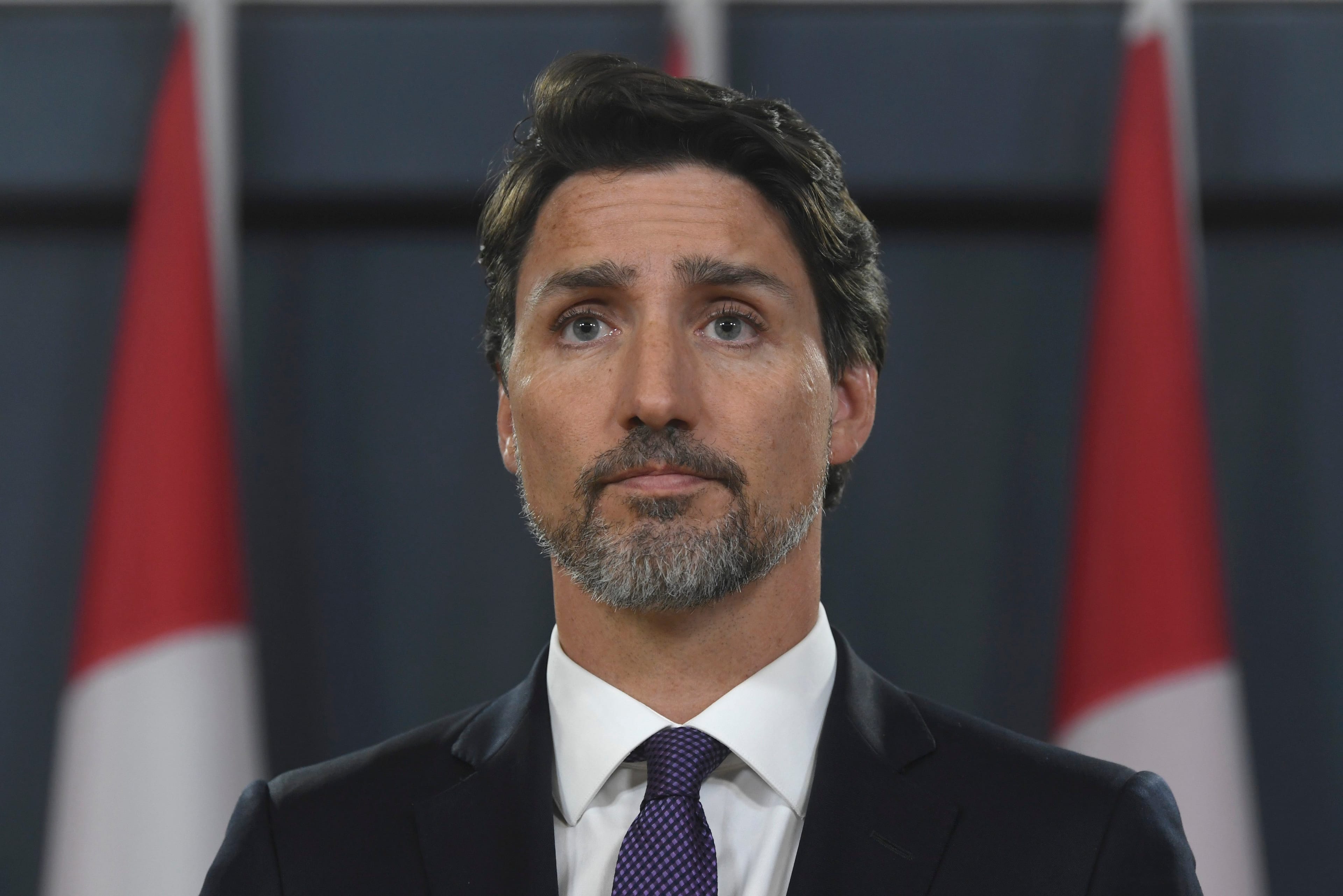 Prime Minister Justin Trudeau holds a news conference updating the Iran plane crash in Ottawa on Jan. 9. (Adrian Wyld/CP)
