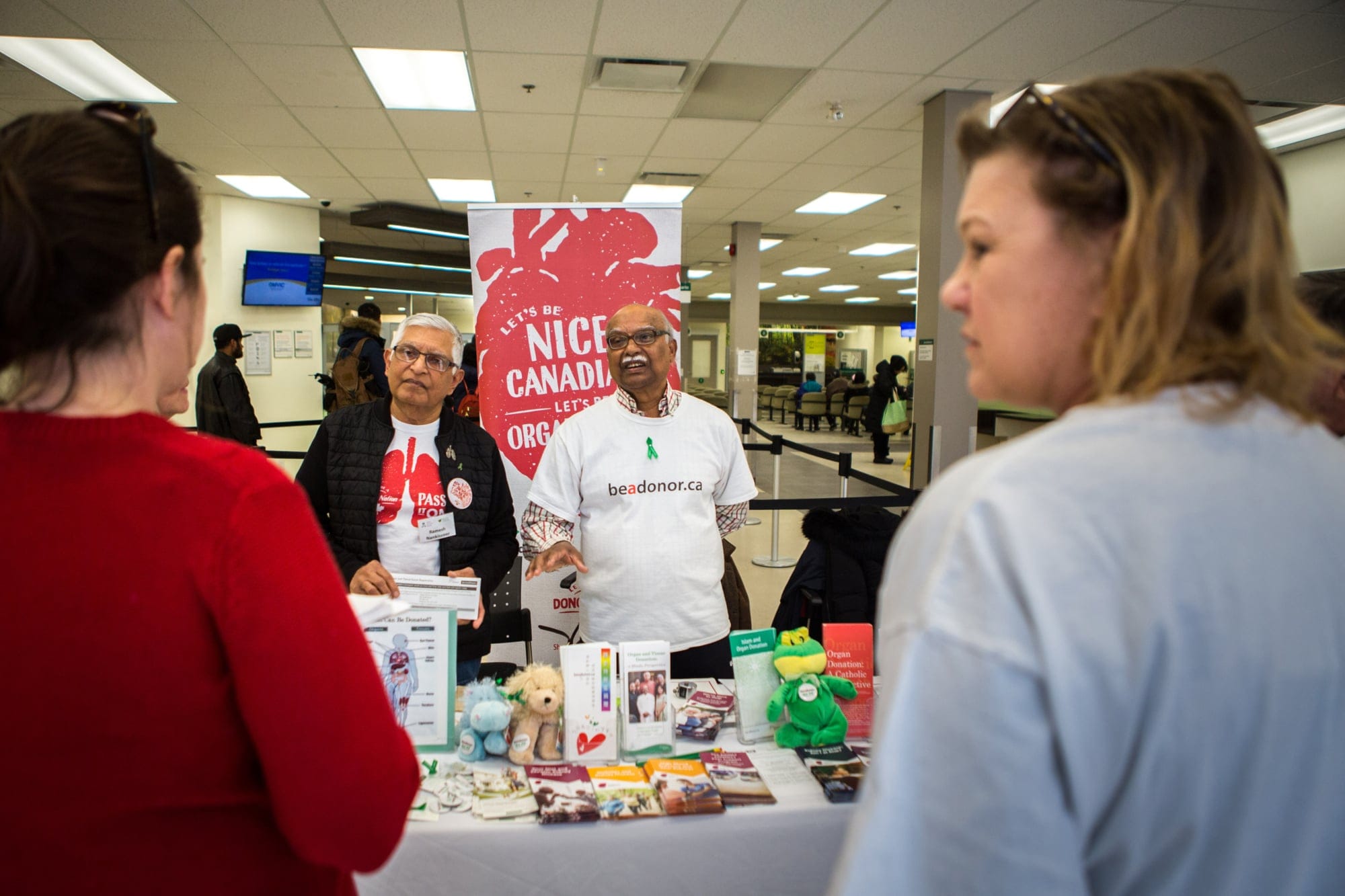 Bissoondial (right), a double cornea transplant recipient, hopes to demystify organ donation (Photograph by Chris Donovan)