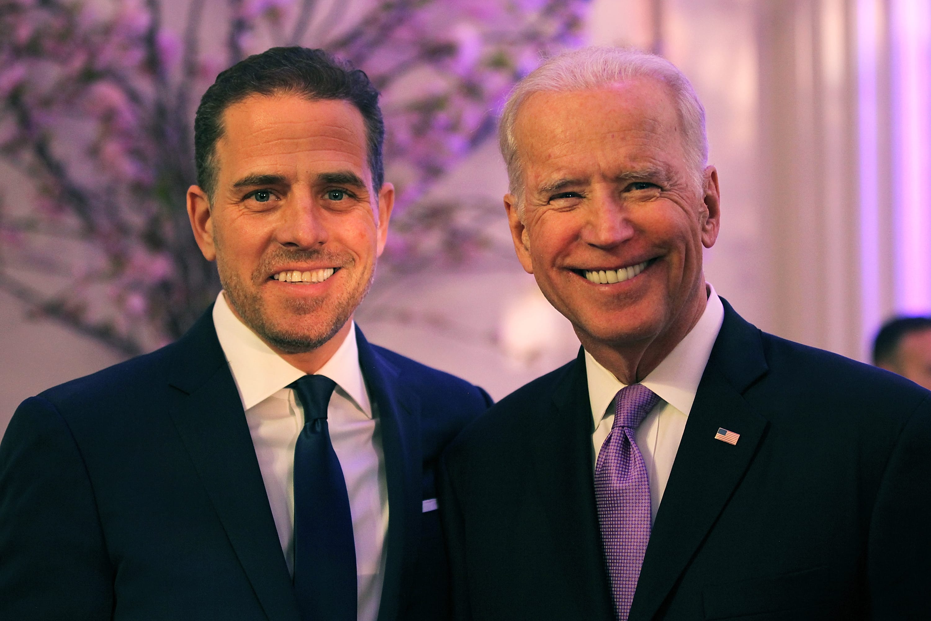 World Food Program USA Board Chairman Hunter Biden (L) and former Vice-president Joe Biden attend the World Food Program USA's Annual McGovern-Dole Leadership Award Ceremony at Organization of American States on April 12, 2016 in Washington, DC.  (Teresa Kroeger/Getty Images for World Food Program USA)