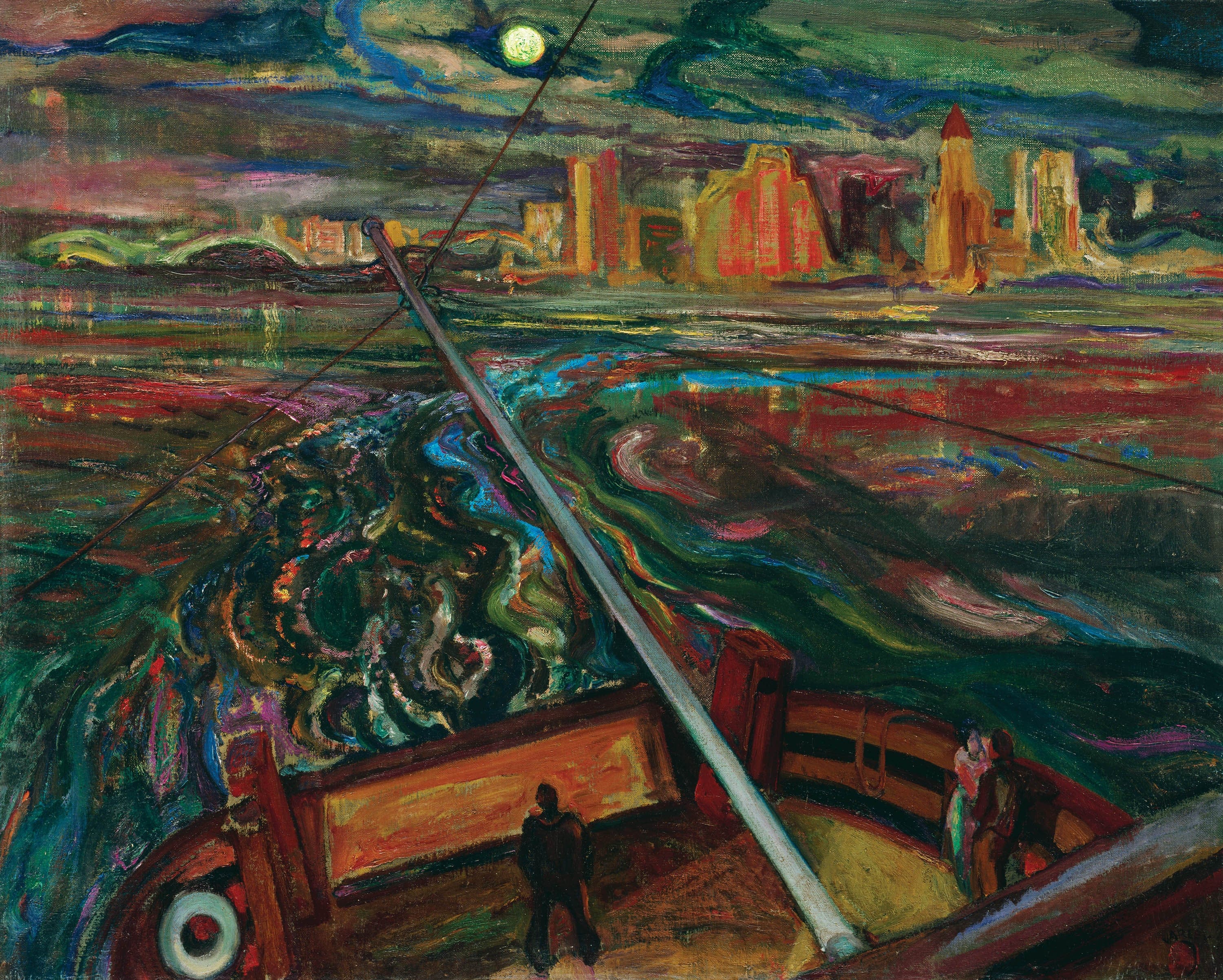 'Night Ferry, Vancouver,' 1937 (F.H. Varley/McMichael Canadian Art Collection)