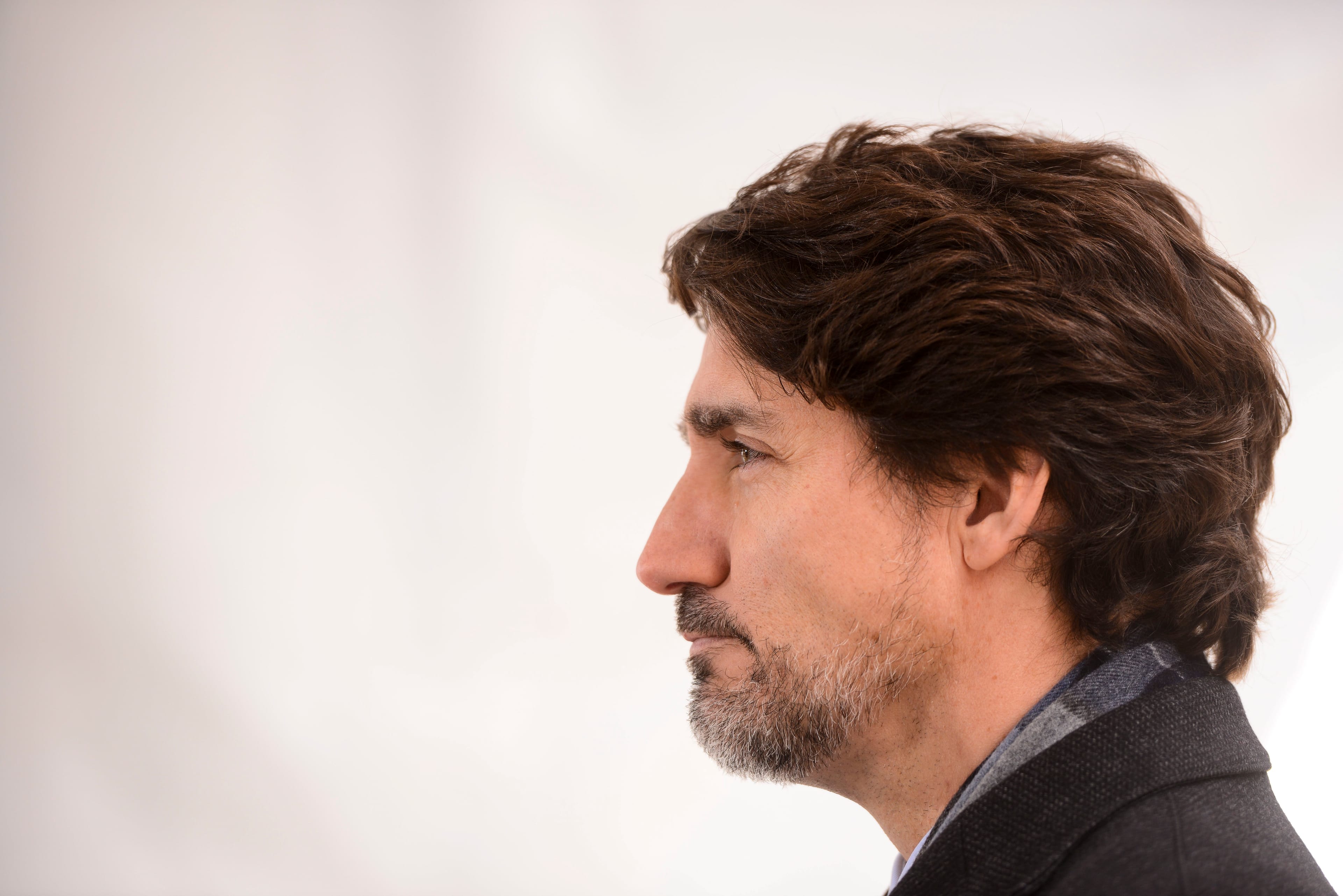 Trudeau addresses Canadians on the COVID-19 pandemic from Rideau Cottage in Ottawa on April 14, 2020 (Sean Kilpatrick/CP)