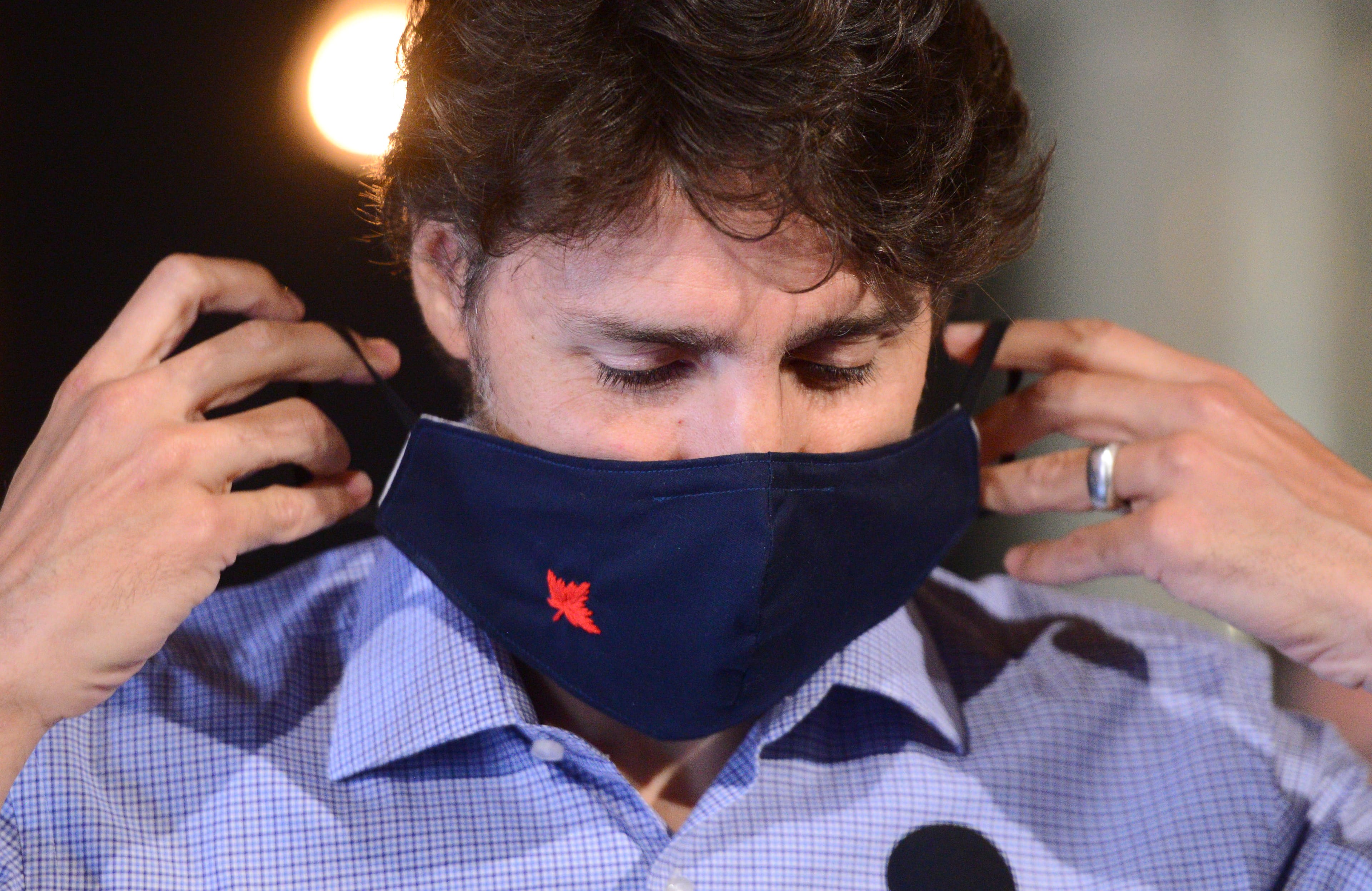 Trudeau holds a news conference at Big Rig Brewery in Ottawa on June 26, 2020 (CP/Sean Kilpatrick)