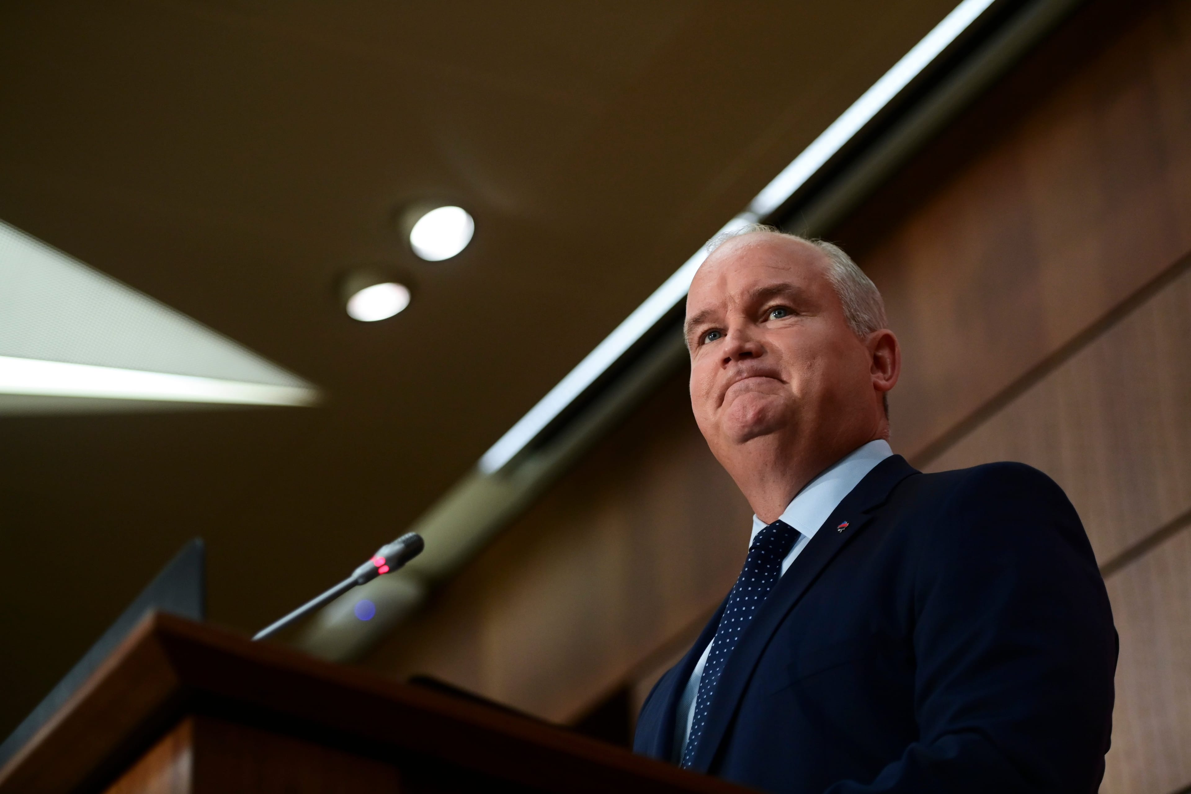 O'Toole holds a press conference on Parliament Hill on Sept. 2, 2020 (CP/Sean Kilpatrick)