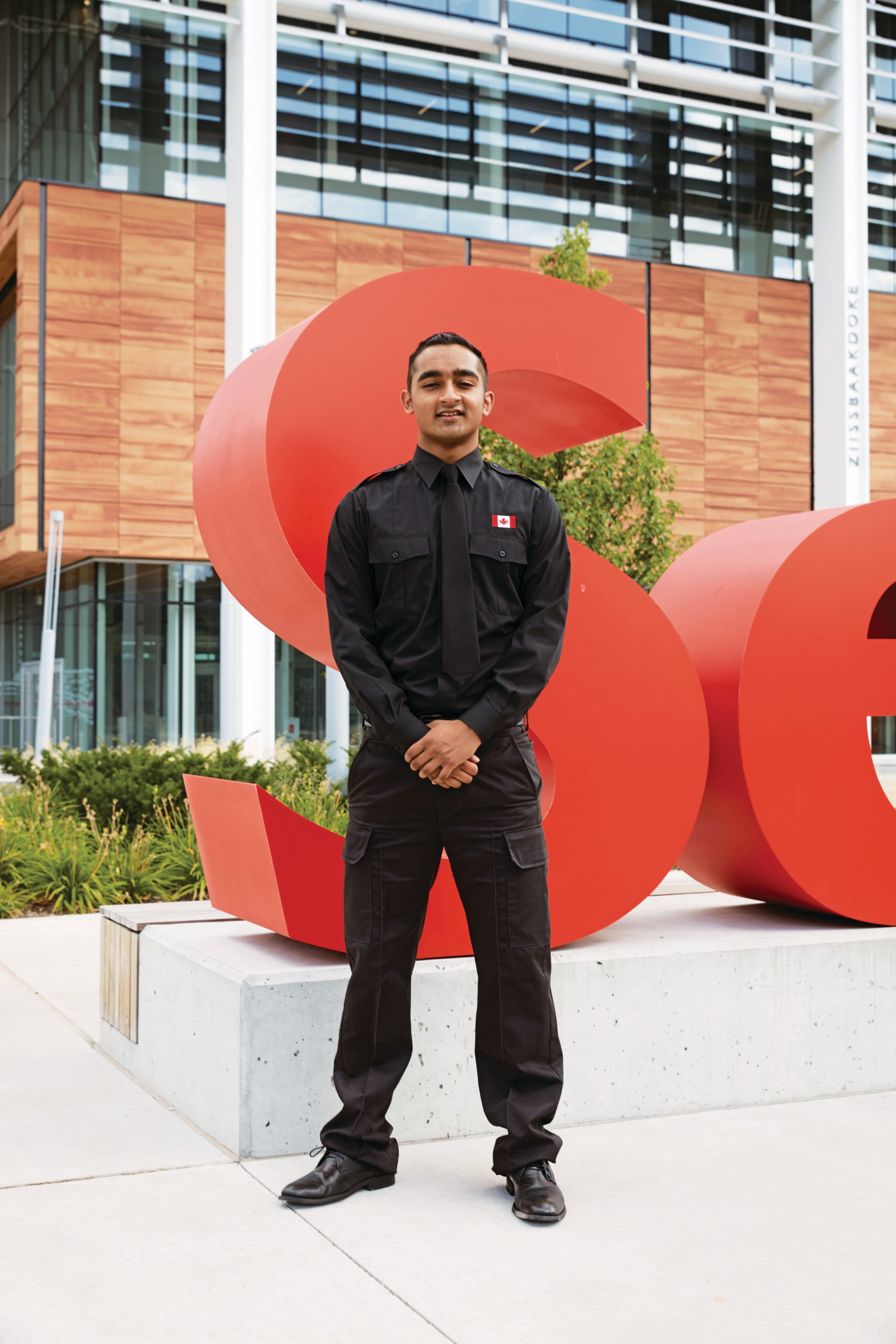 Aidan D’Souza, a Seneca College student and mentor. (Photograph by Erik Putz)