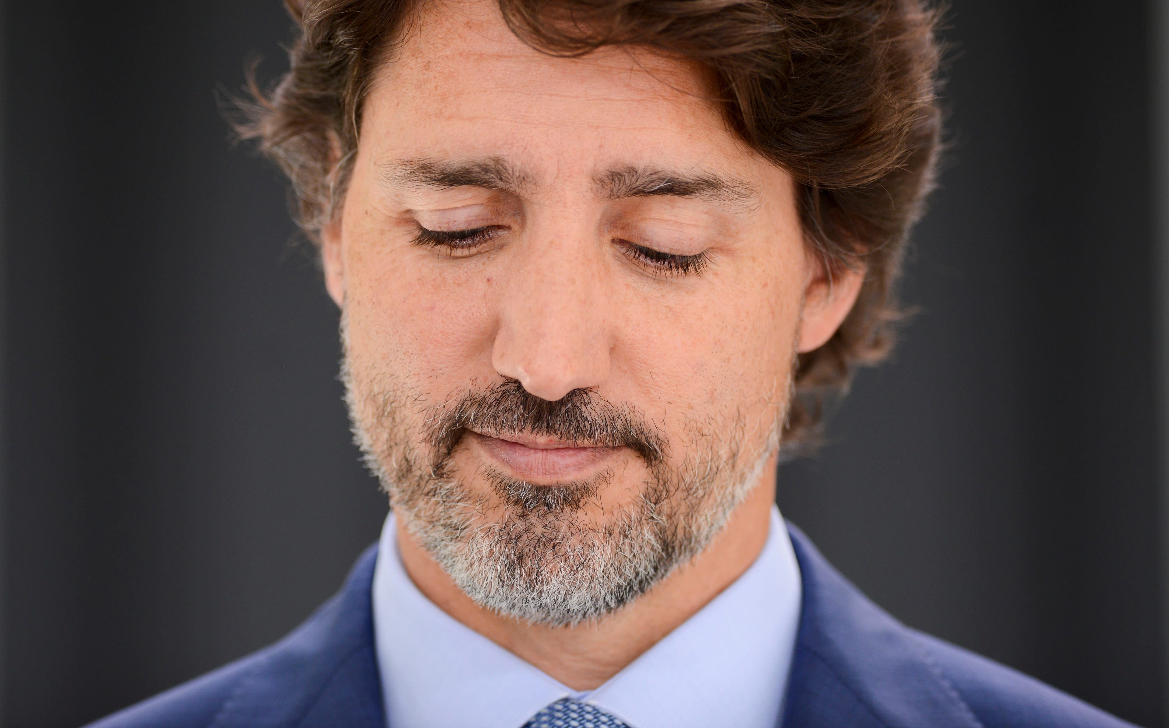 Prime Minister Justin Trudeau holds a press conference at Rideau Cottage in Ottawa on Monday, July 13, 2020.  (Sean Kilpatrick/CP)