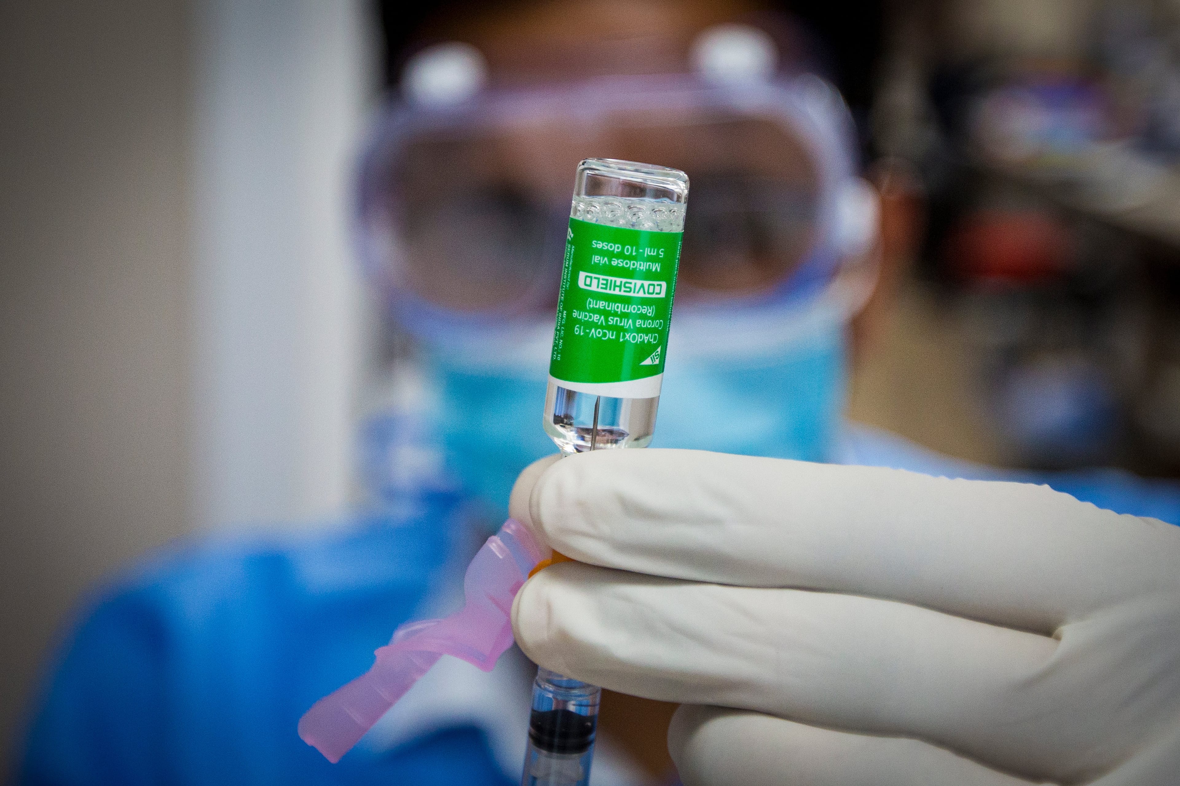 The AstraZeneca COVID-19 vaccine at a pharmacy in Kingston, Ont. on March 18, 2021 (CP/Lars Hagberg)