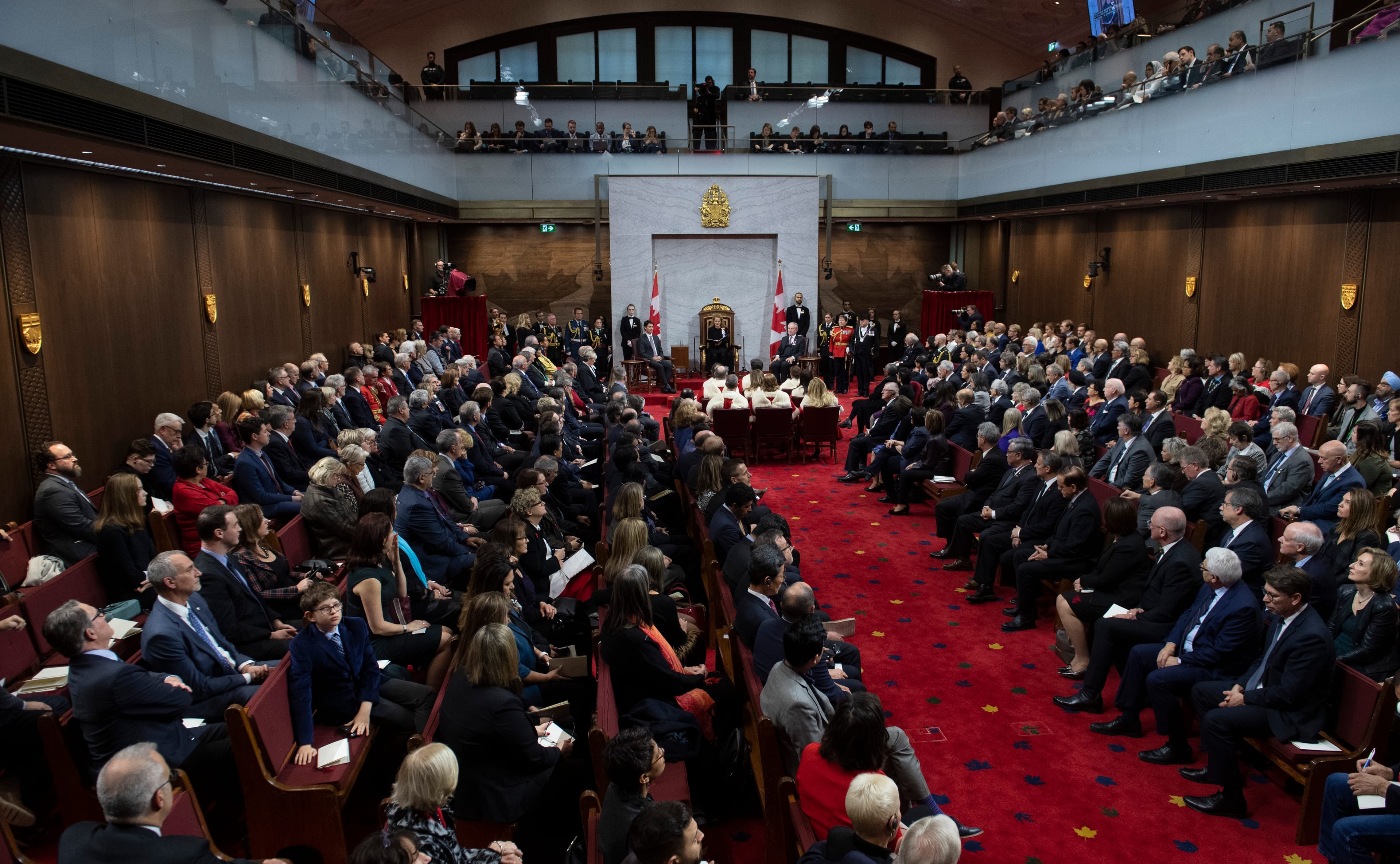 The Senate chamber during the 2019 Throne Speech. (Sean Kilpatrick/CP)