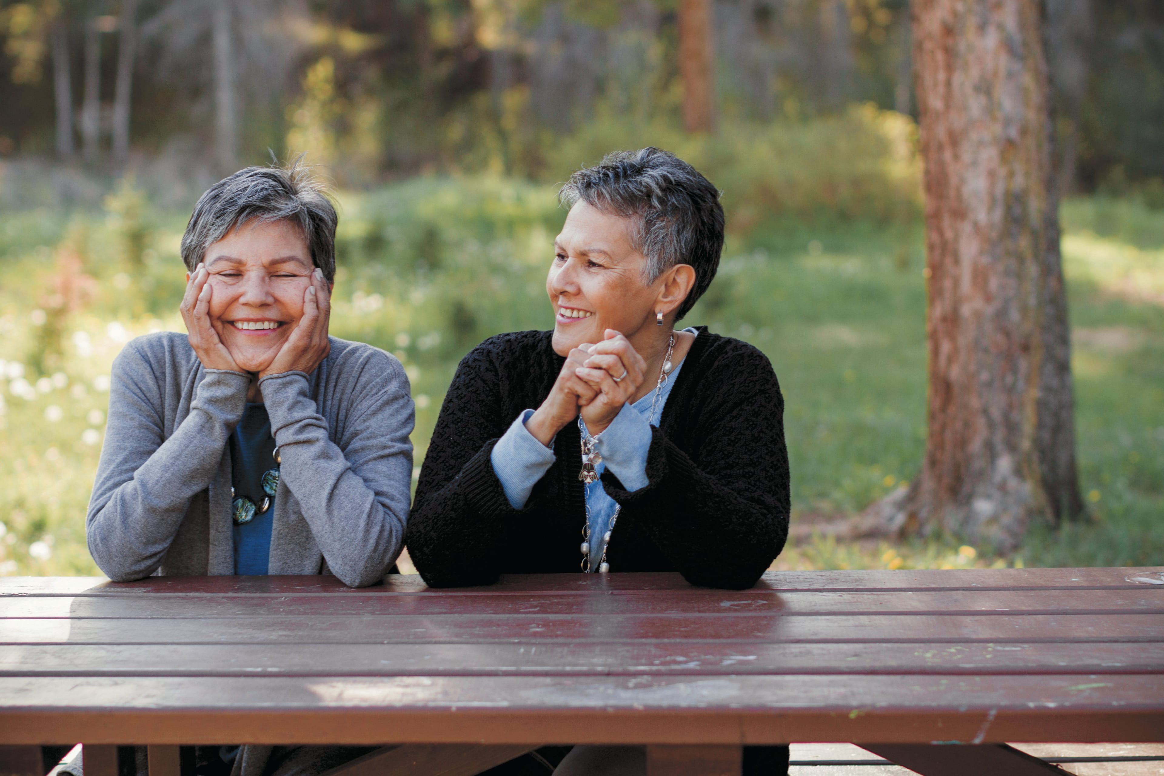 Kindred spirits again, sisters Deb (left) and Verla can share jokes no one else gets (Photograph by Breanna Doucette-Garr)