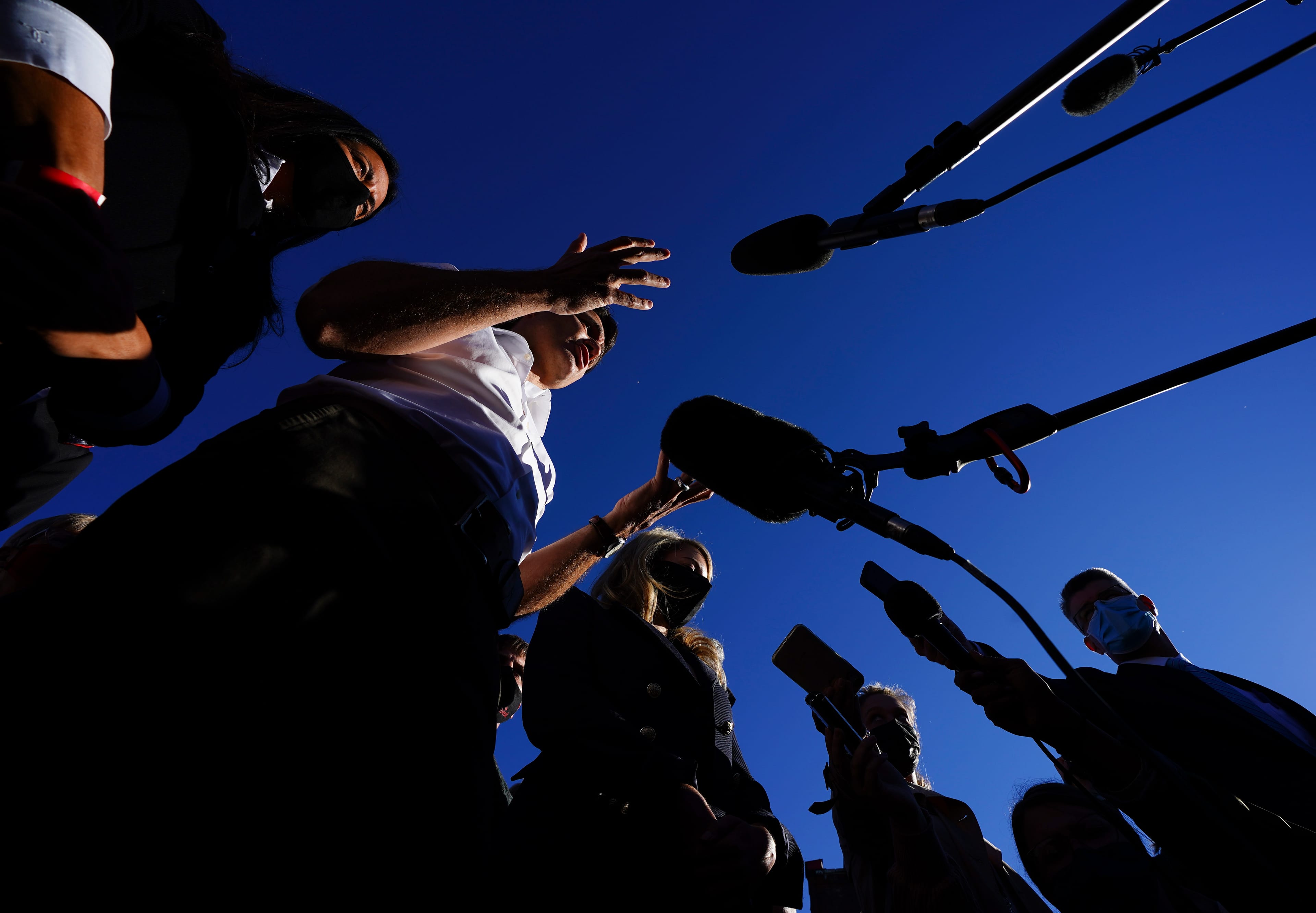 Justin Trudeau in Montreal, Quebec, on Sunday, Sept. 19, 2021. (Sean Kilpatrick/Canadian Press)