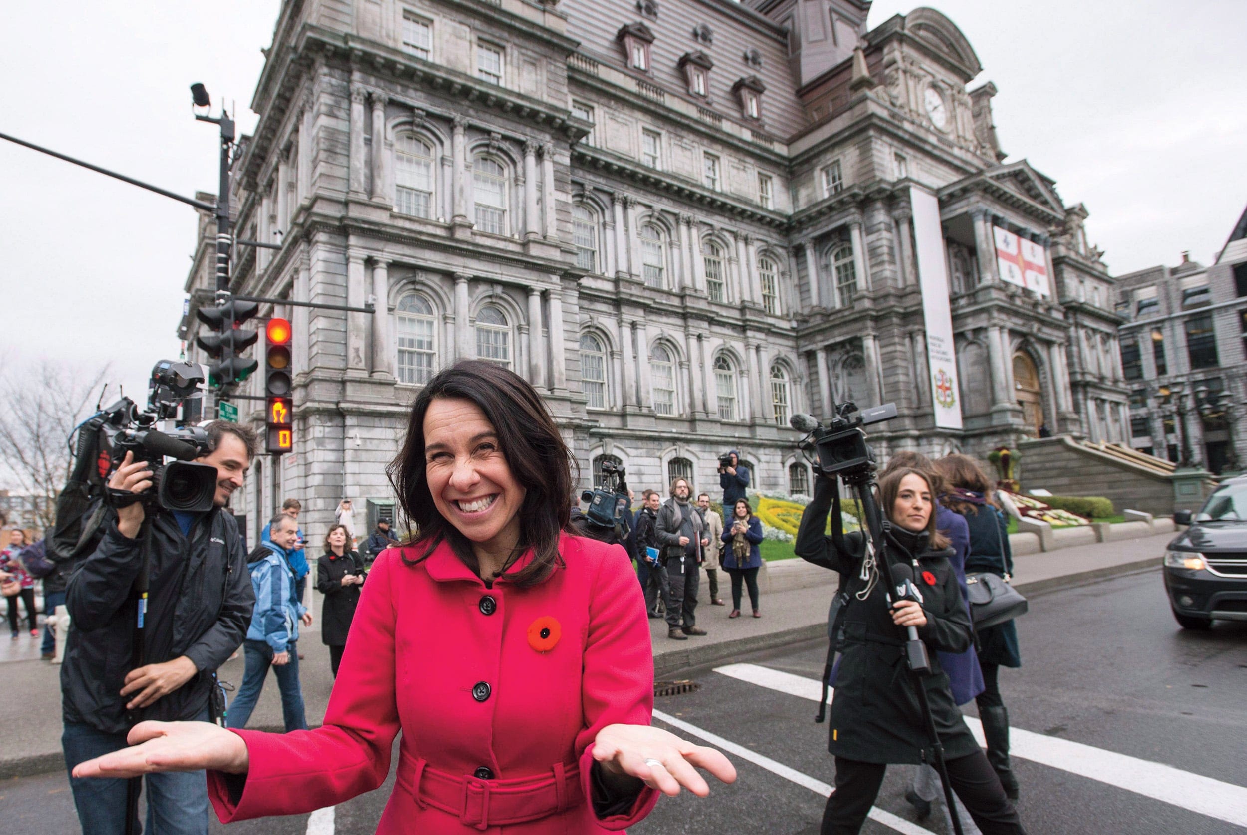 Plante leads a rarity in Montreal city politics: a party that existed before she came along and may yet outlast her (Paul Chiasson/CP)