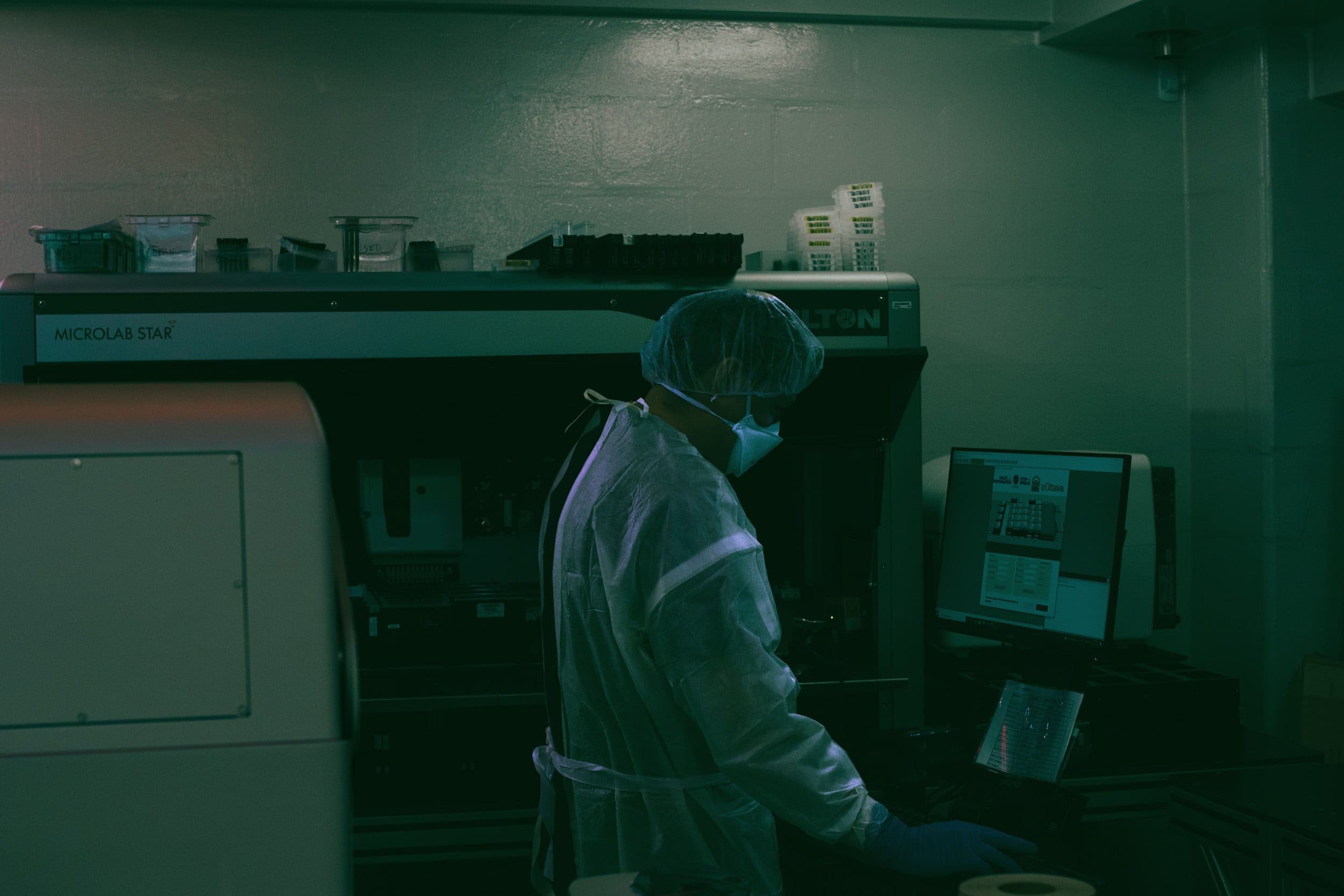 The CoVaRR-Net rapid response network was set up to analyze the variants quickly (Photograph by John Kealey)
