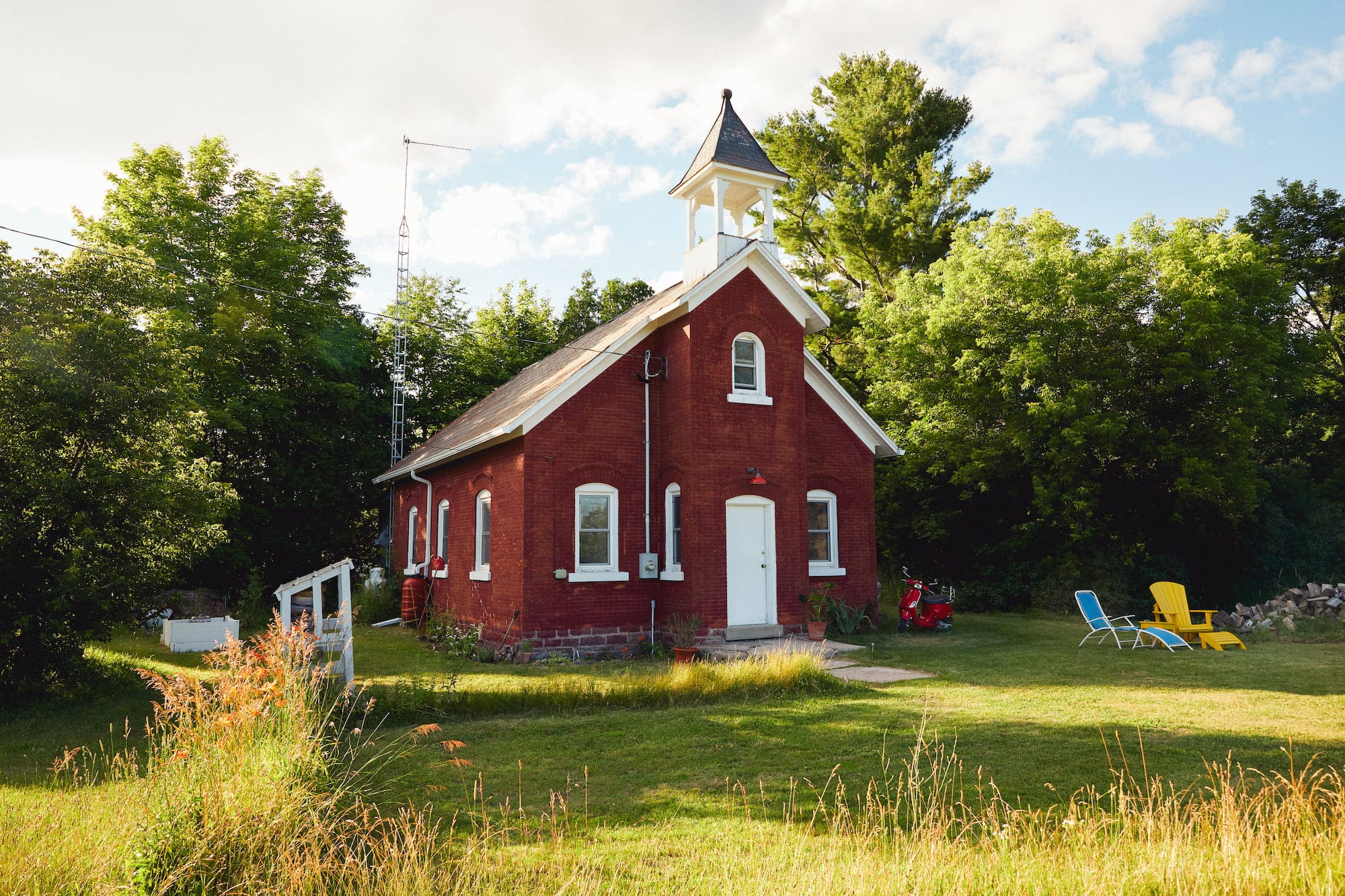 “There’s a freedom and lightness that comes with making work in the schoolhouse that I find refreshing,” says Brennan Hinton. (Photography by Rémi Thériault)