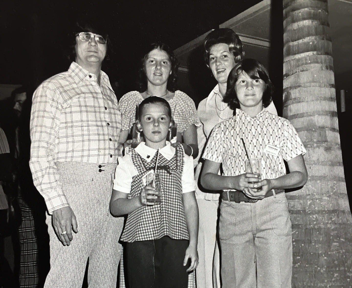 Jean Claude Garofoli pictured with his family. 