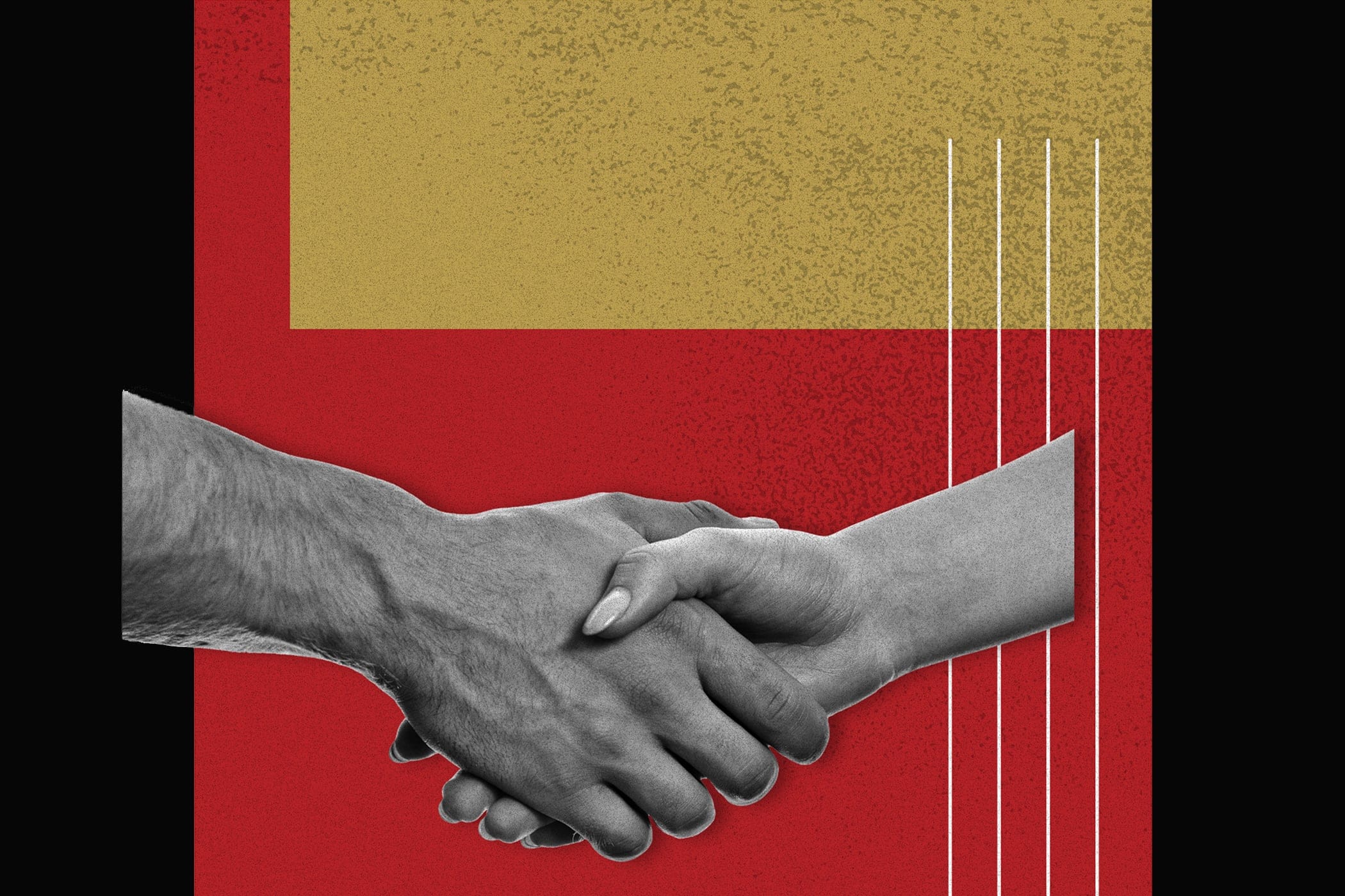 Two people shaking hands