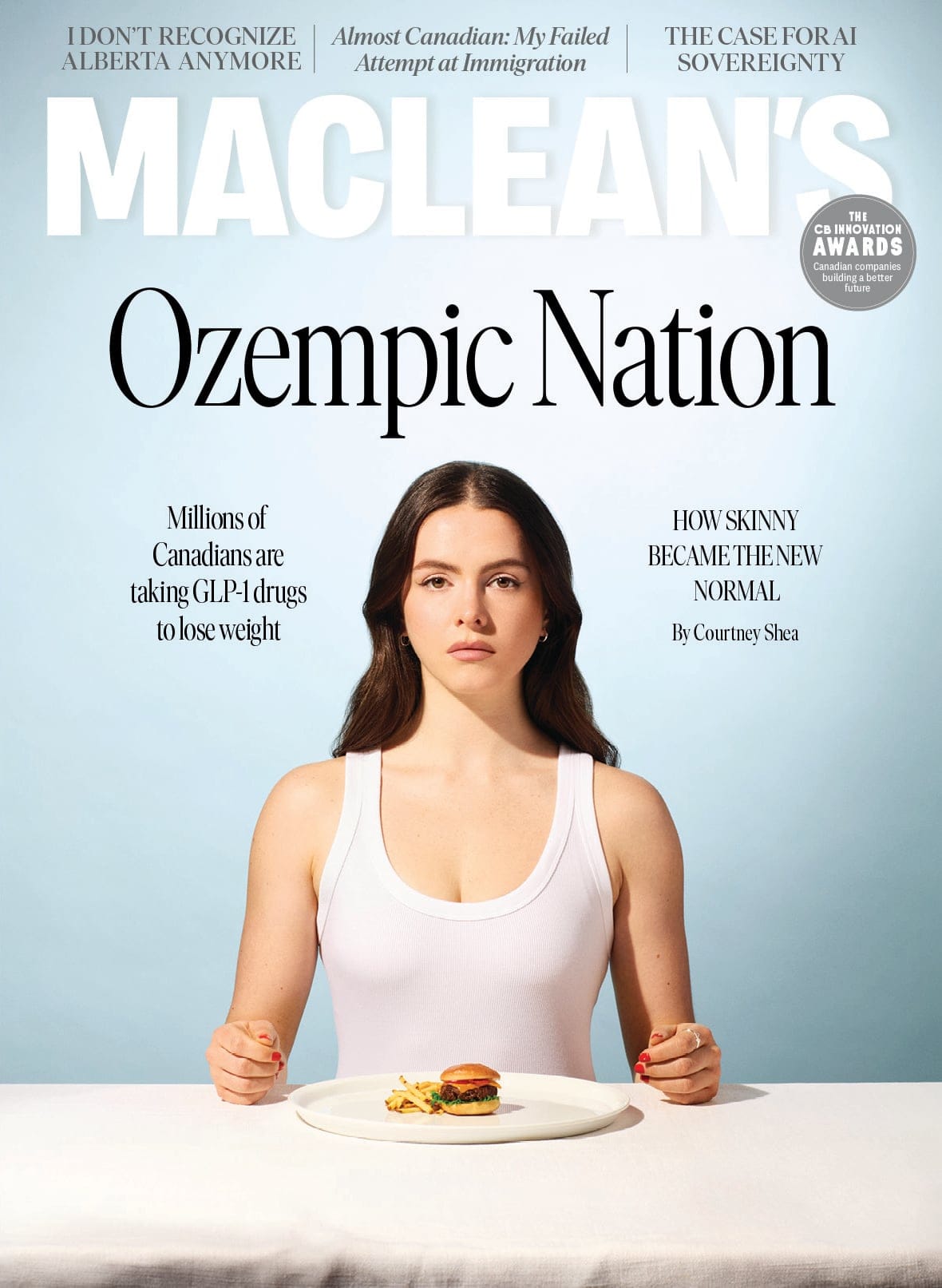 The cover of the Maclean's May issue