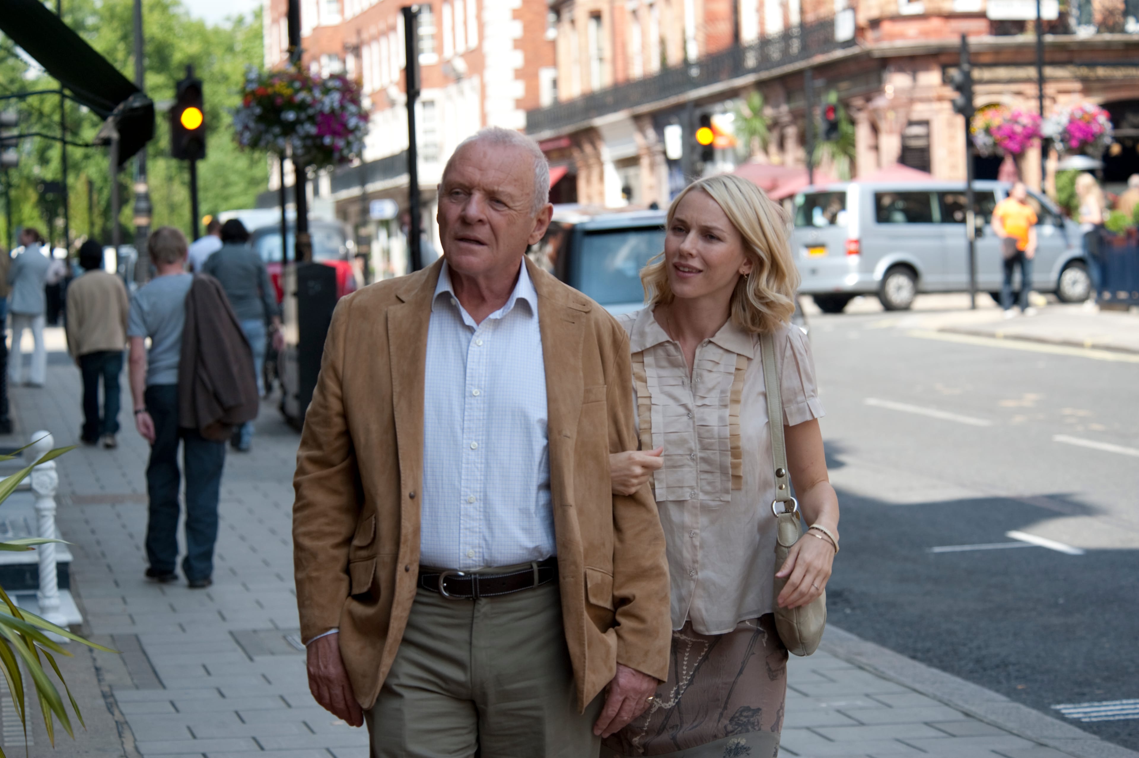 Anthony Hopkins and Naomi Watts in 'You Will Meet a Tall Dark Stranger"