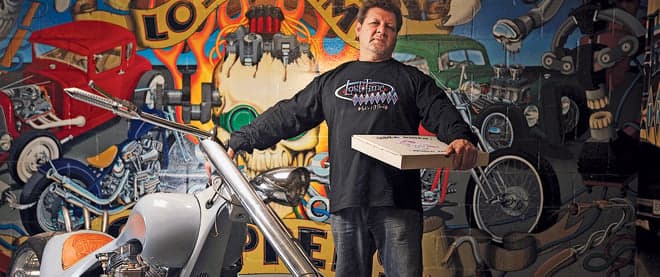 Not your average pizza delivery guy