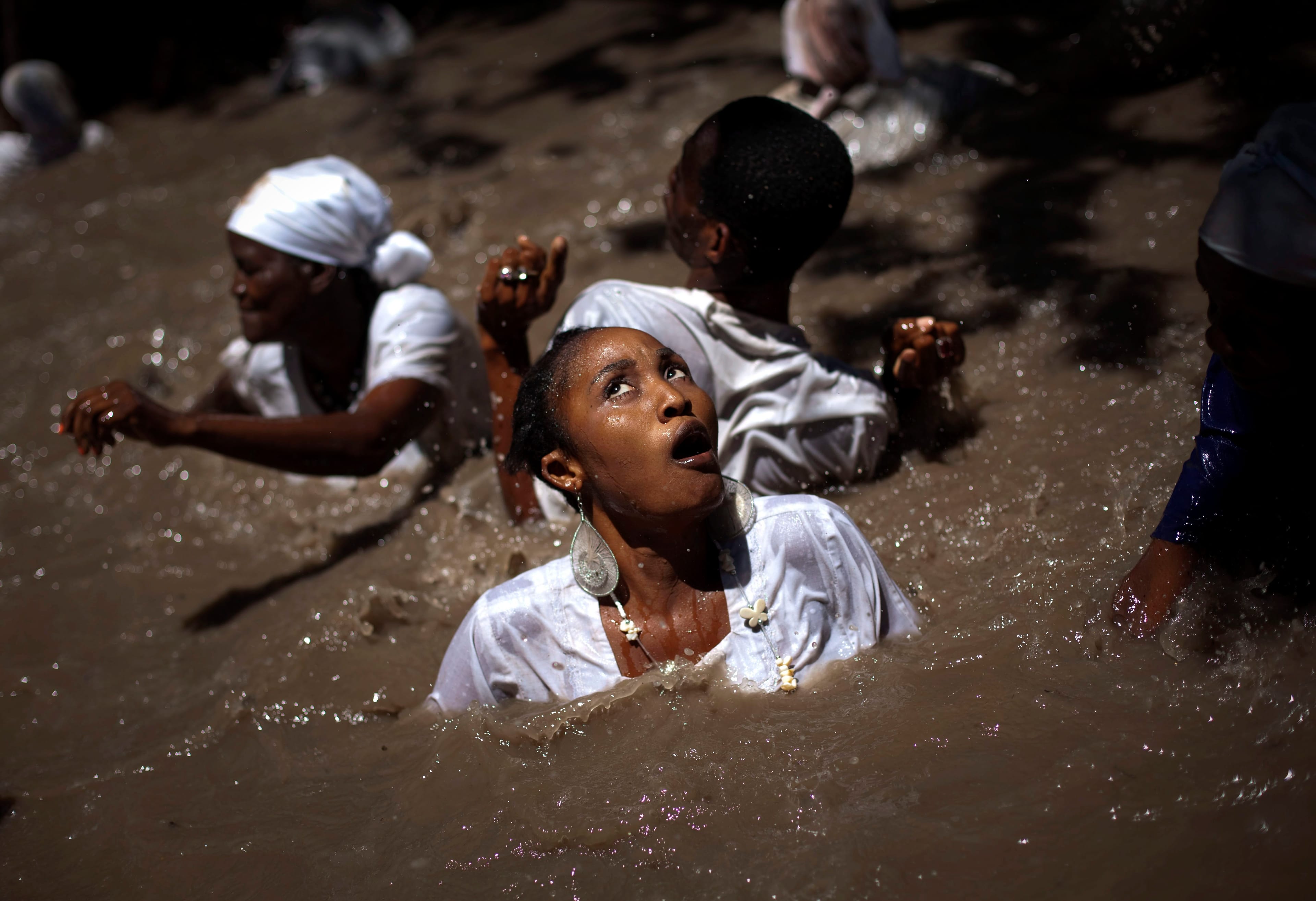 Haitian Voodoo followers show devotion to spirits