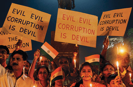 Down with corruption!