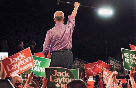 Jack layton’s last act on the public stage