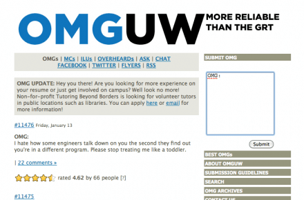 Screenshot of OMGUW