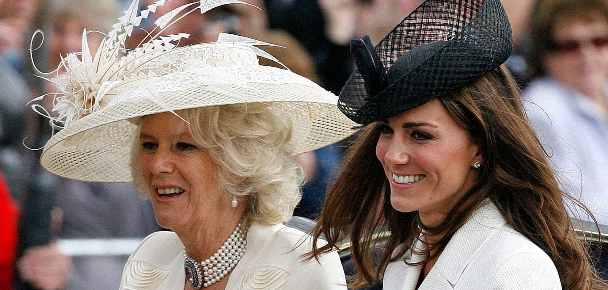 Camilla and Kate en route to the Horse Guards Parade, Akira Suemori/AP