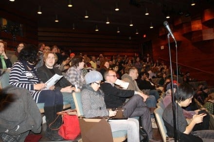 The lecture attacted approximately 150 people.