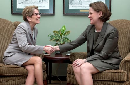 Kathleen Wynne; Alison Redford