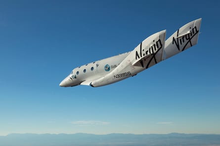 SpaceShipTwo VSS Enterprise in flight